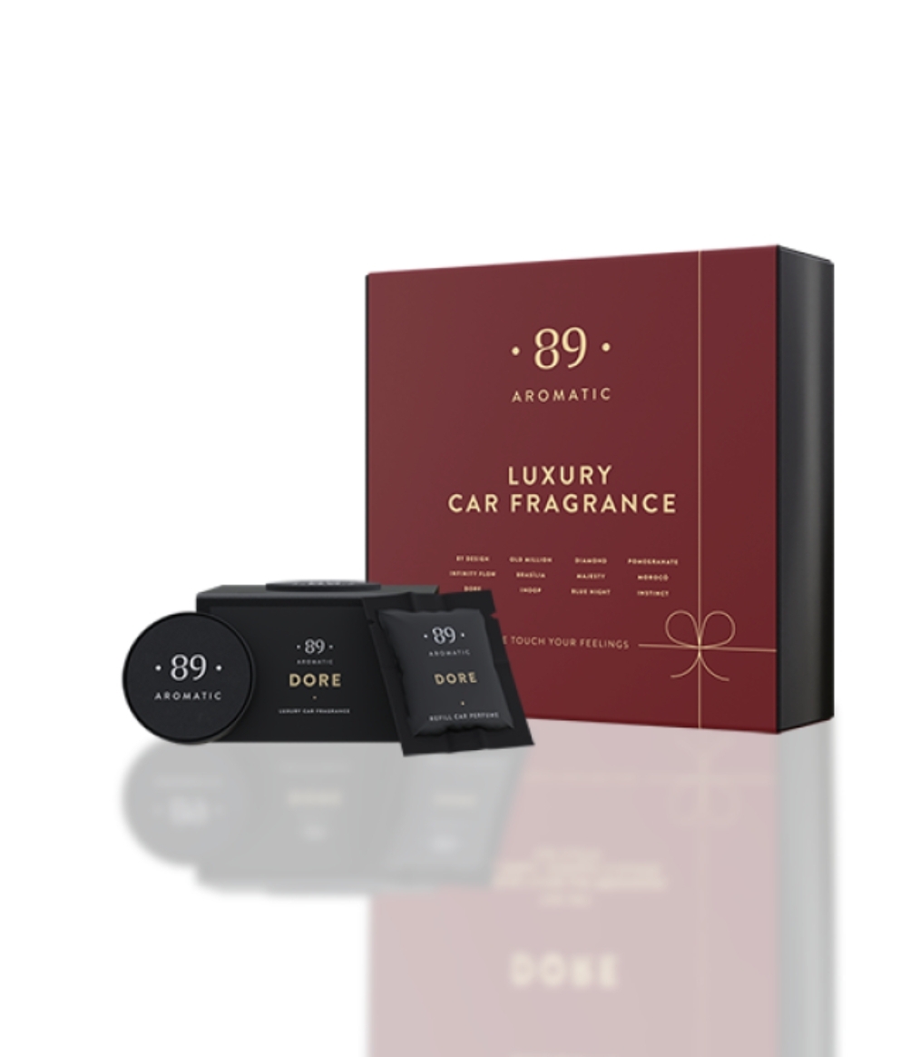 SET: Car Air Freshener Vent Clip black box
