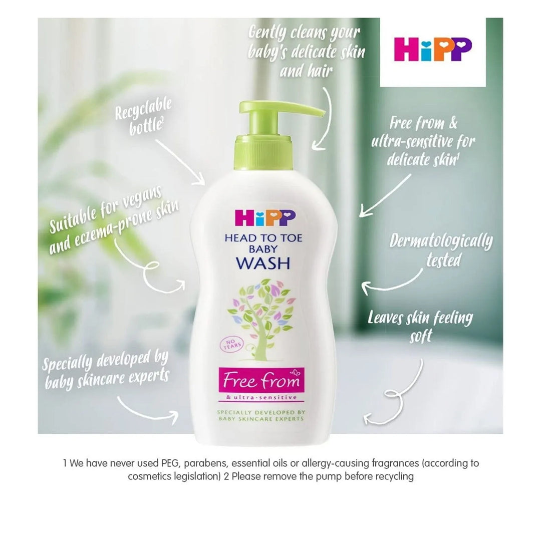 HiPP Head to Toe Baby Wash 400ml