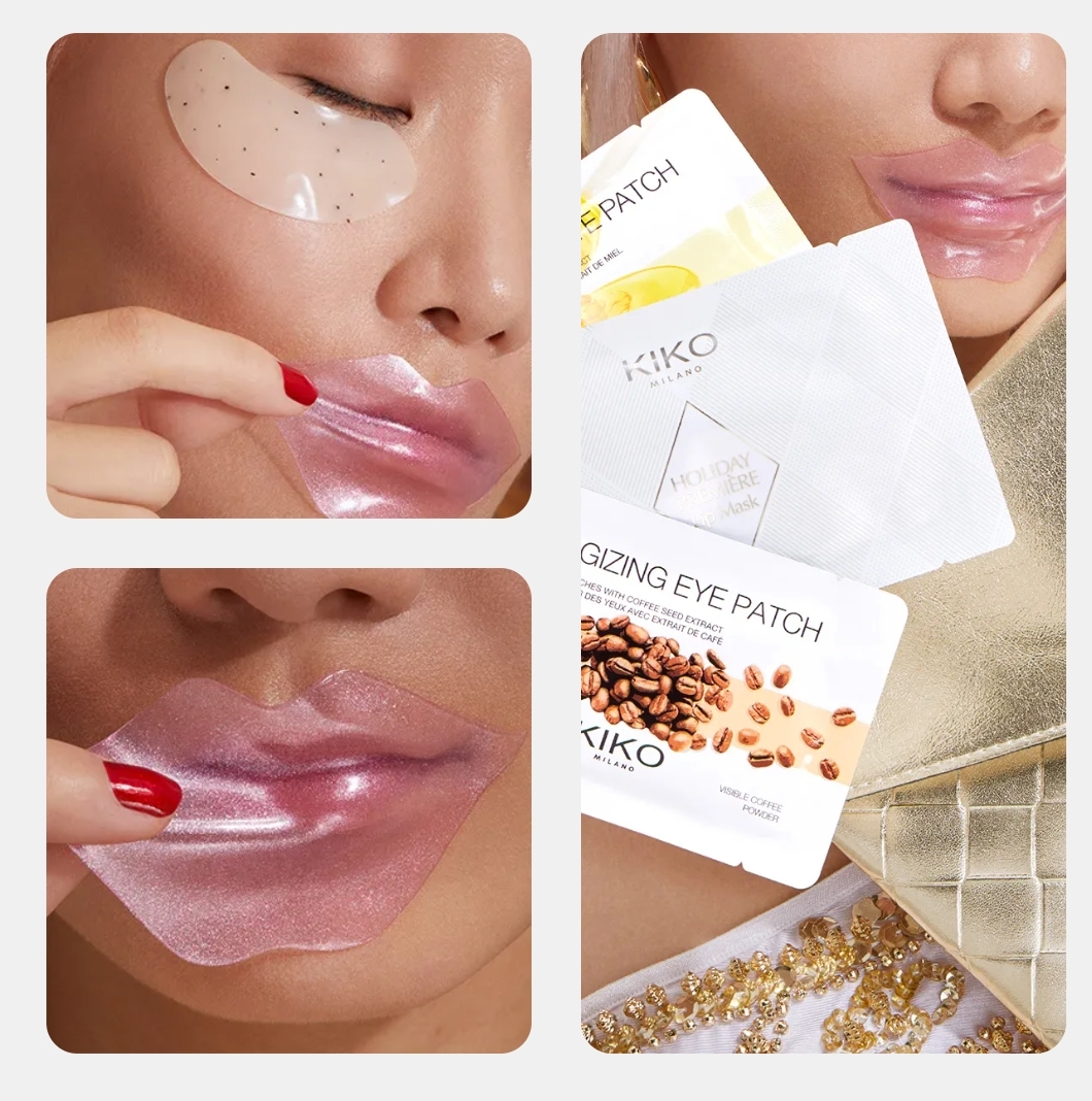Holiday Première Essential Eyes & Lips Gift Set Skincare gift set: 2 eye masks (energising and hydrating) and 1 lip mask