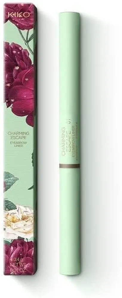 KIKO Milano Charming Escape Eye & Brow Liner, Eye Duo Eyebrow Pencil And Black eye Pencil - 03 Auburn
