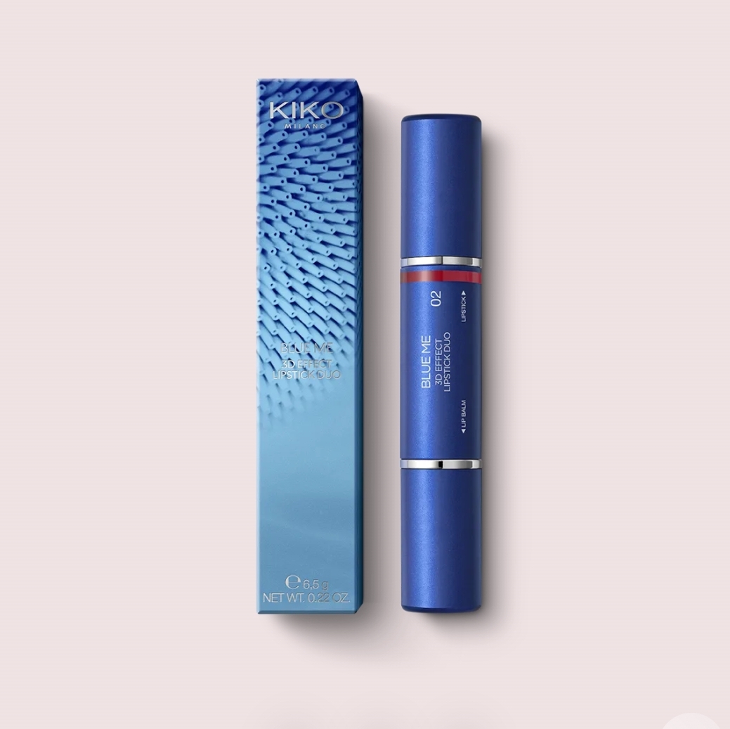 Kiko milano Lipstick and 3D effect base lip duo 02 Yes Mauve  
