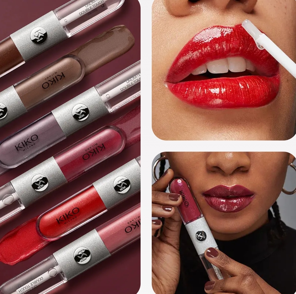 Long-lasting two-step liquid lipstick