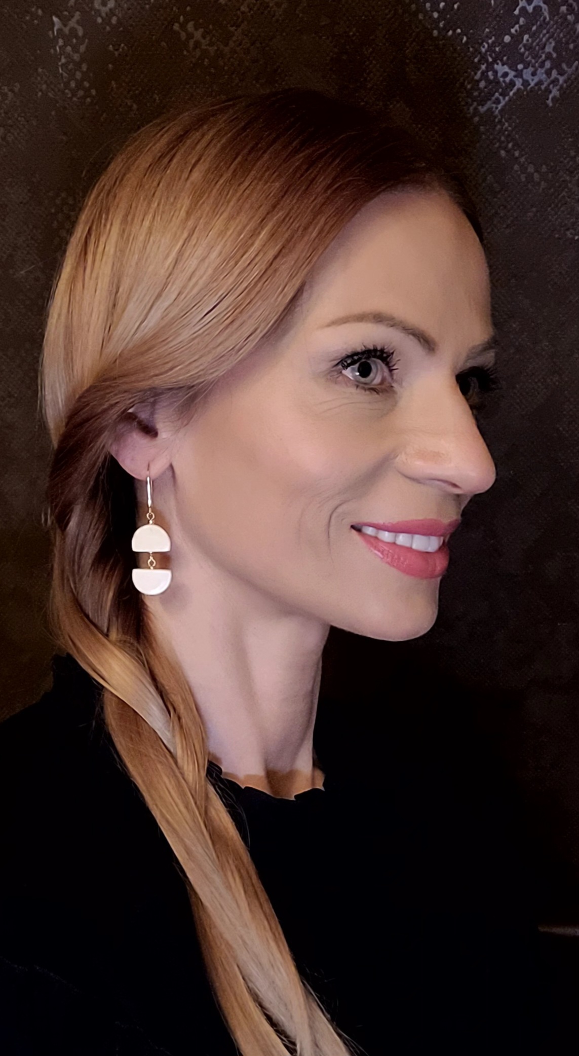 Auskarai iš briedžio rago/ Moose antler earrings