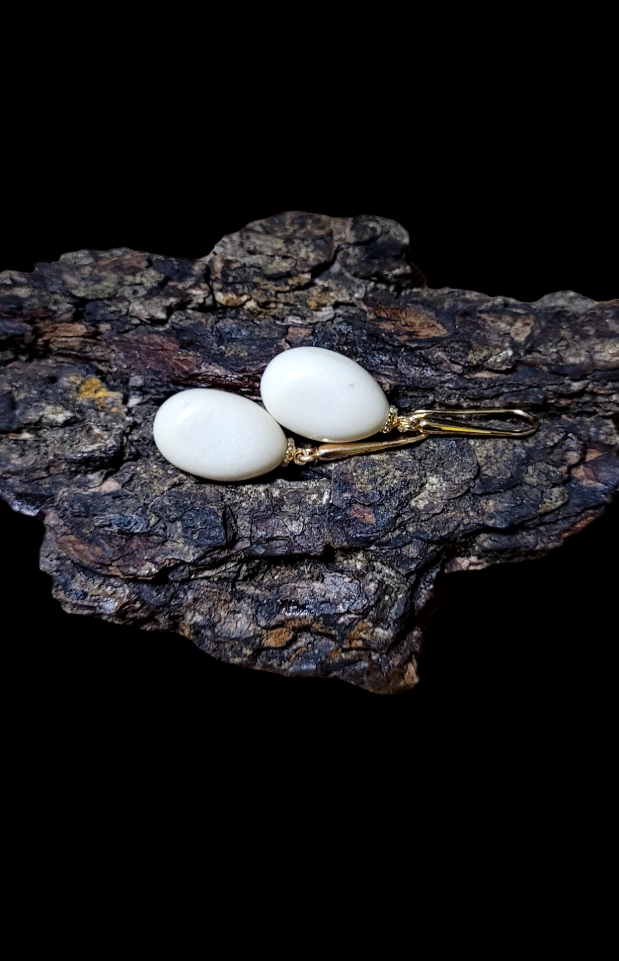 Auskarai iš briedžio rago/ Moose antler earrings