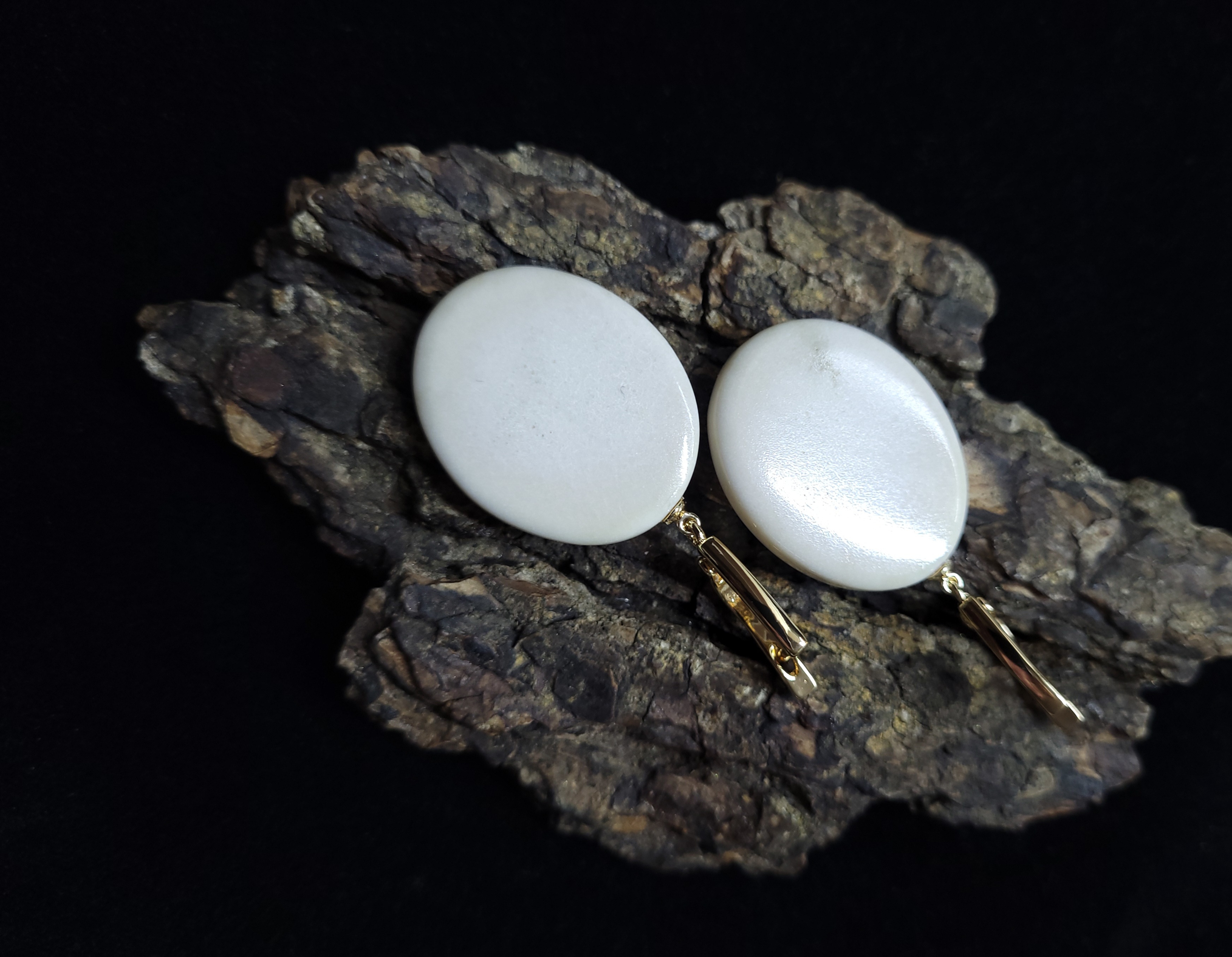 Auskarai iš briedžio rago / Moose antler jewelry