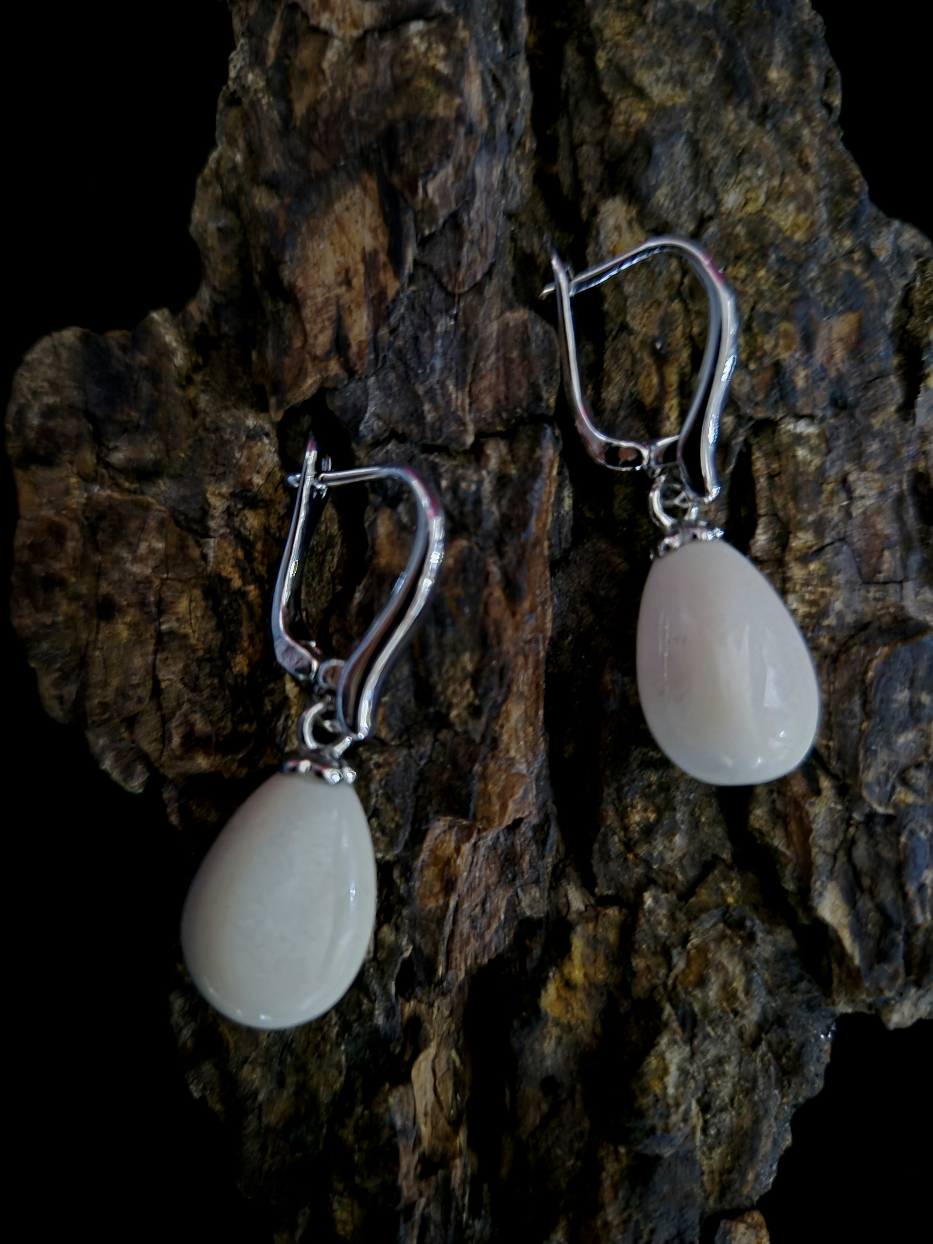 Auskarai iš briedžio rago / Moose antler earrings
