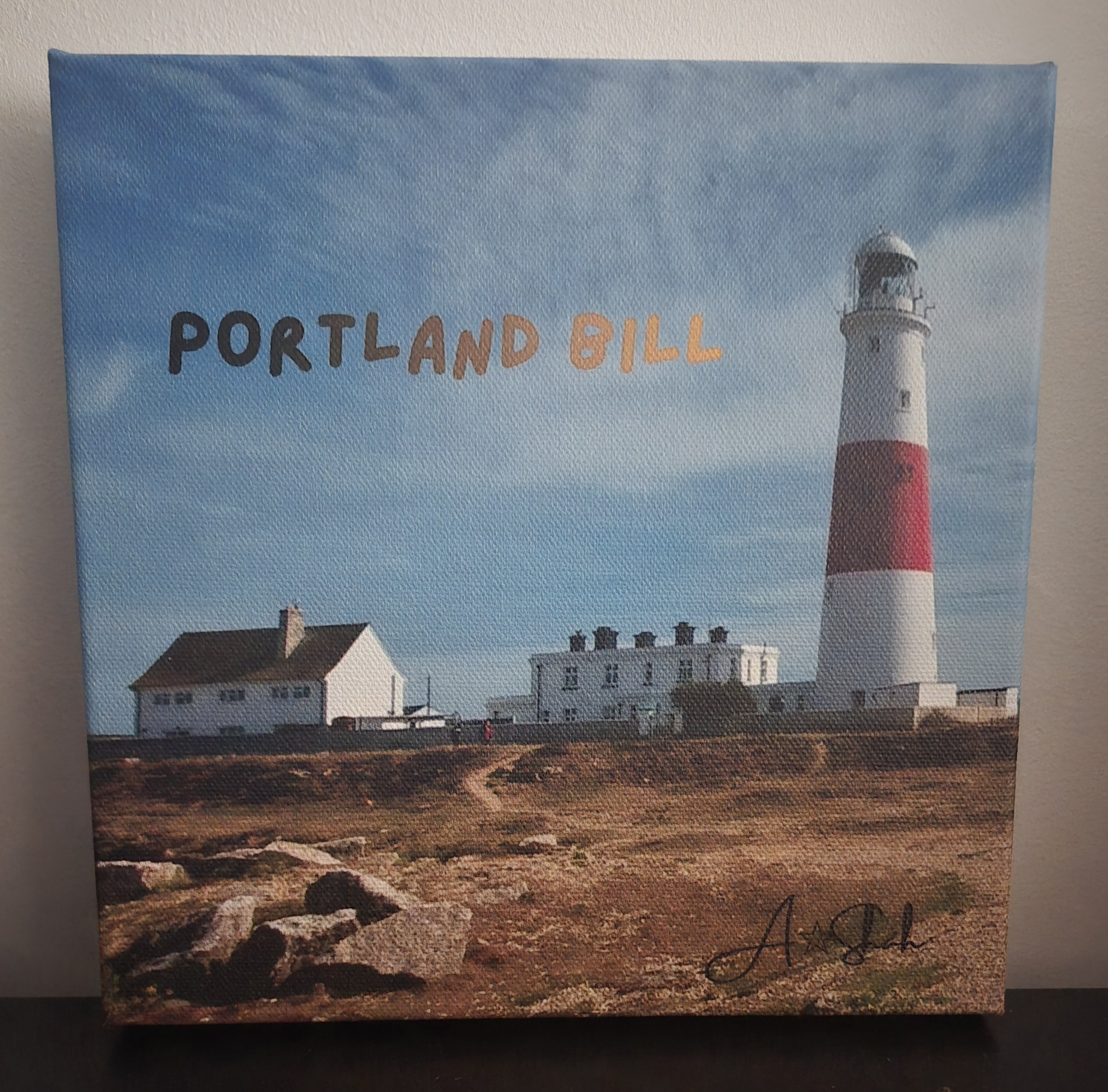 Portland Bill stretched Canvas
