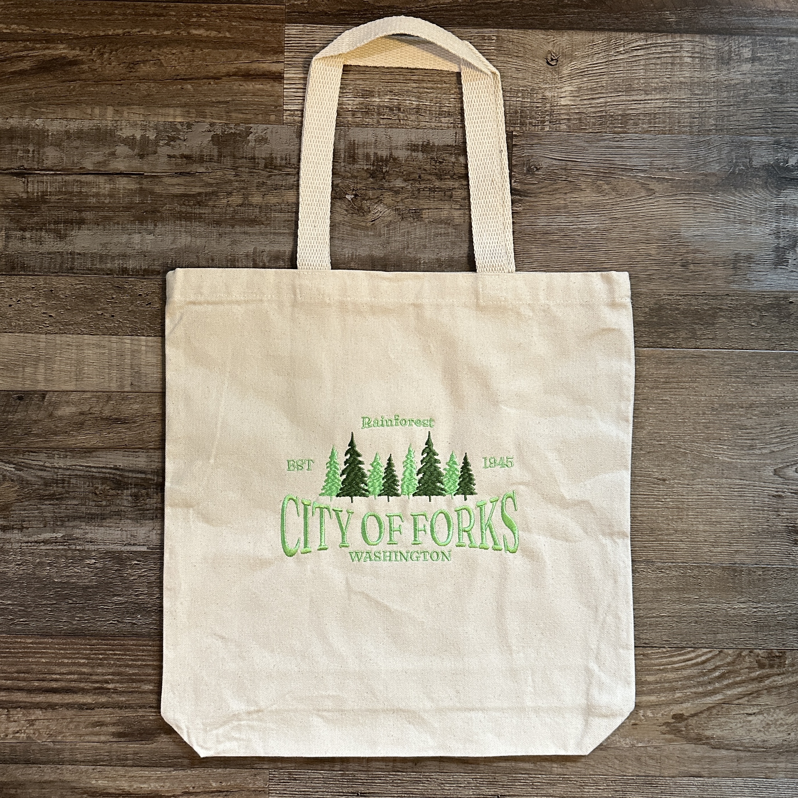 Forks, Washington Tote Bag