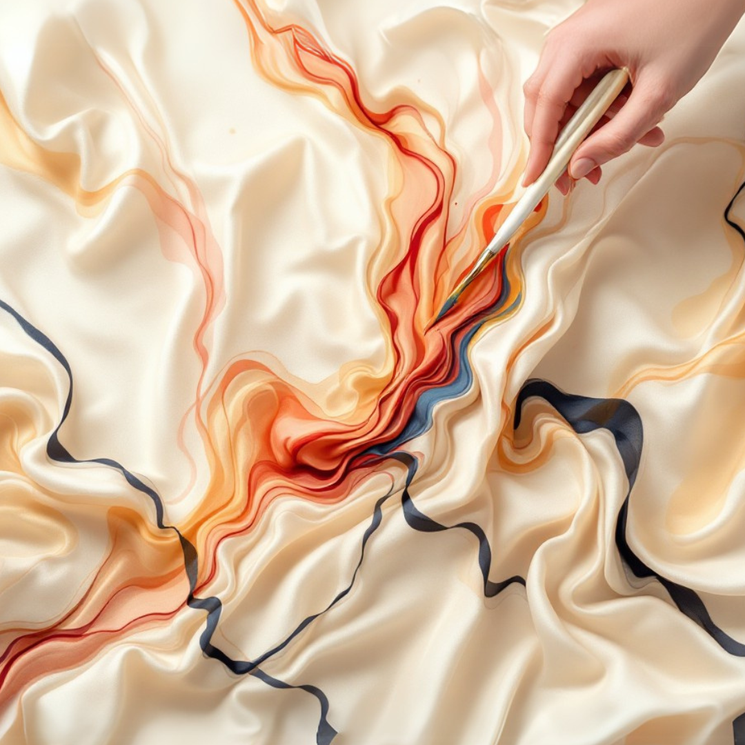 Kūrybinis rinkinys „Šilko magija su šibori technika“