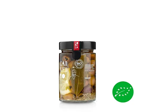 Olives mixtes Bio à l'huile d'olive et citron Caixeiro 170g