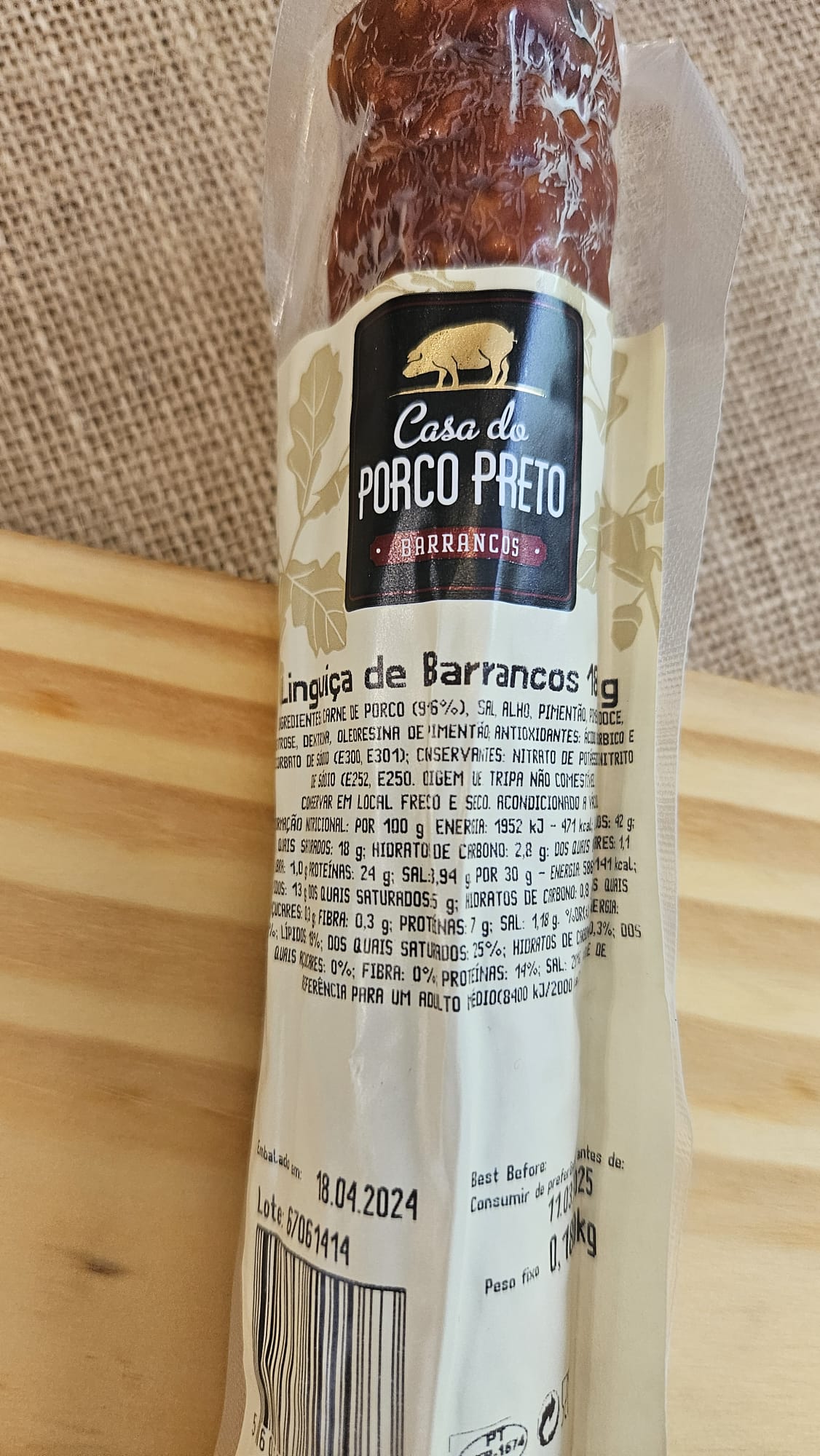 Linguiça de Barrancos 180g