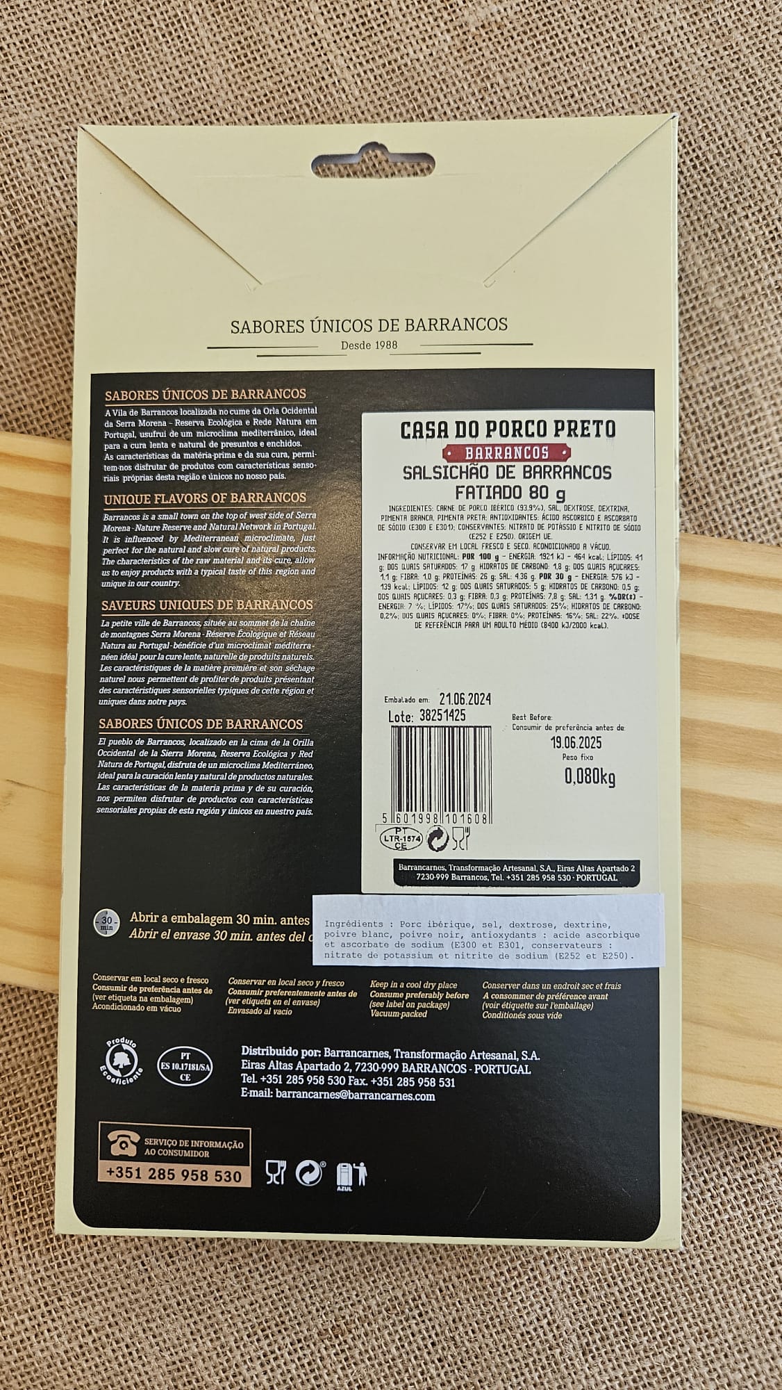 Salsichão de Barrancos 80g