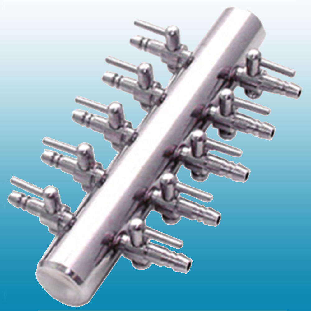 Diviseur chromé avec vanne 19 x 4 mm