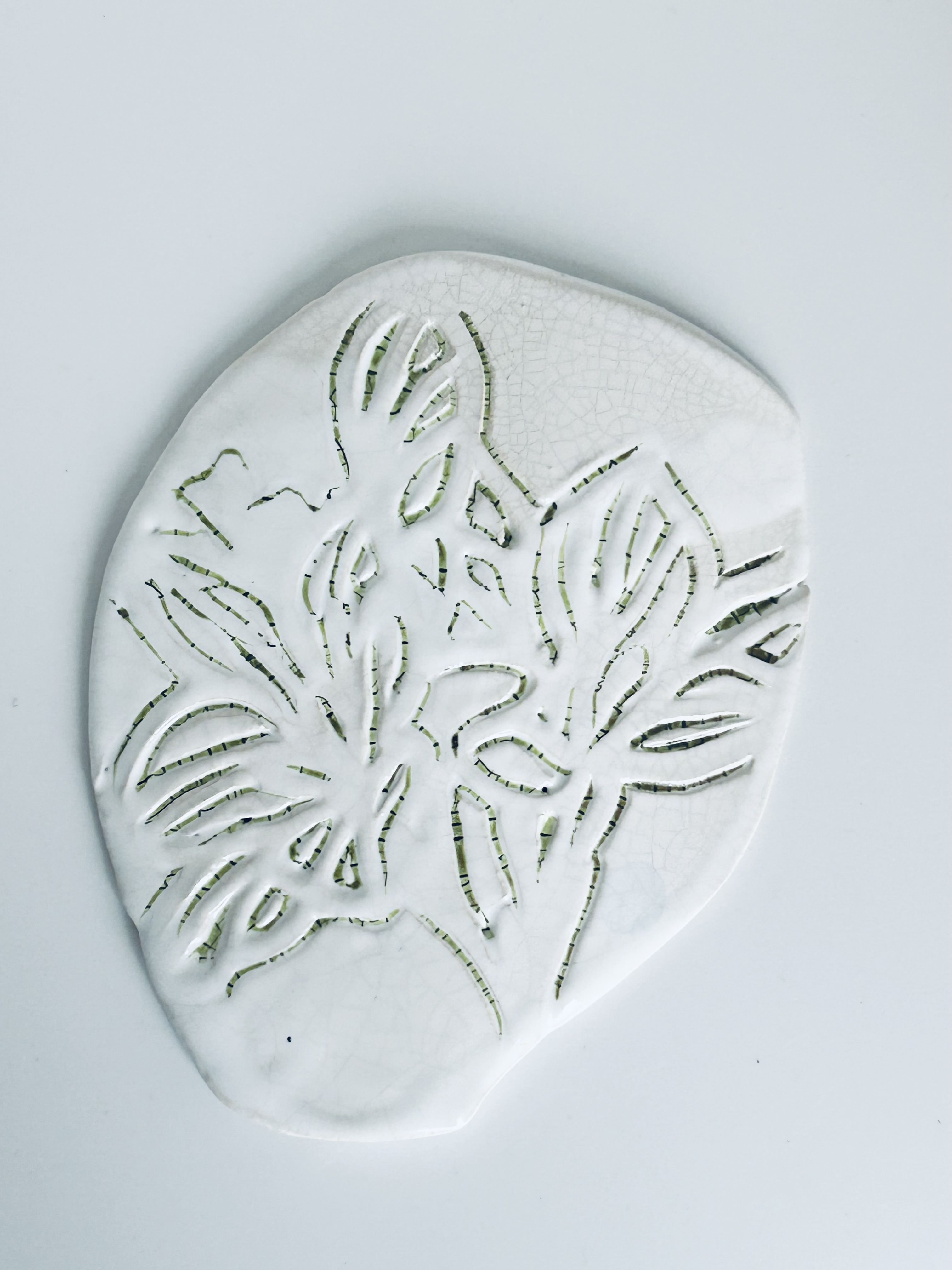 SUPPORT BOUGIE " esquisse végétale "