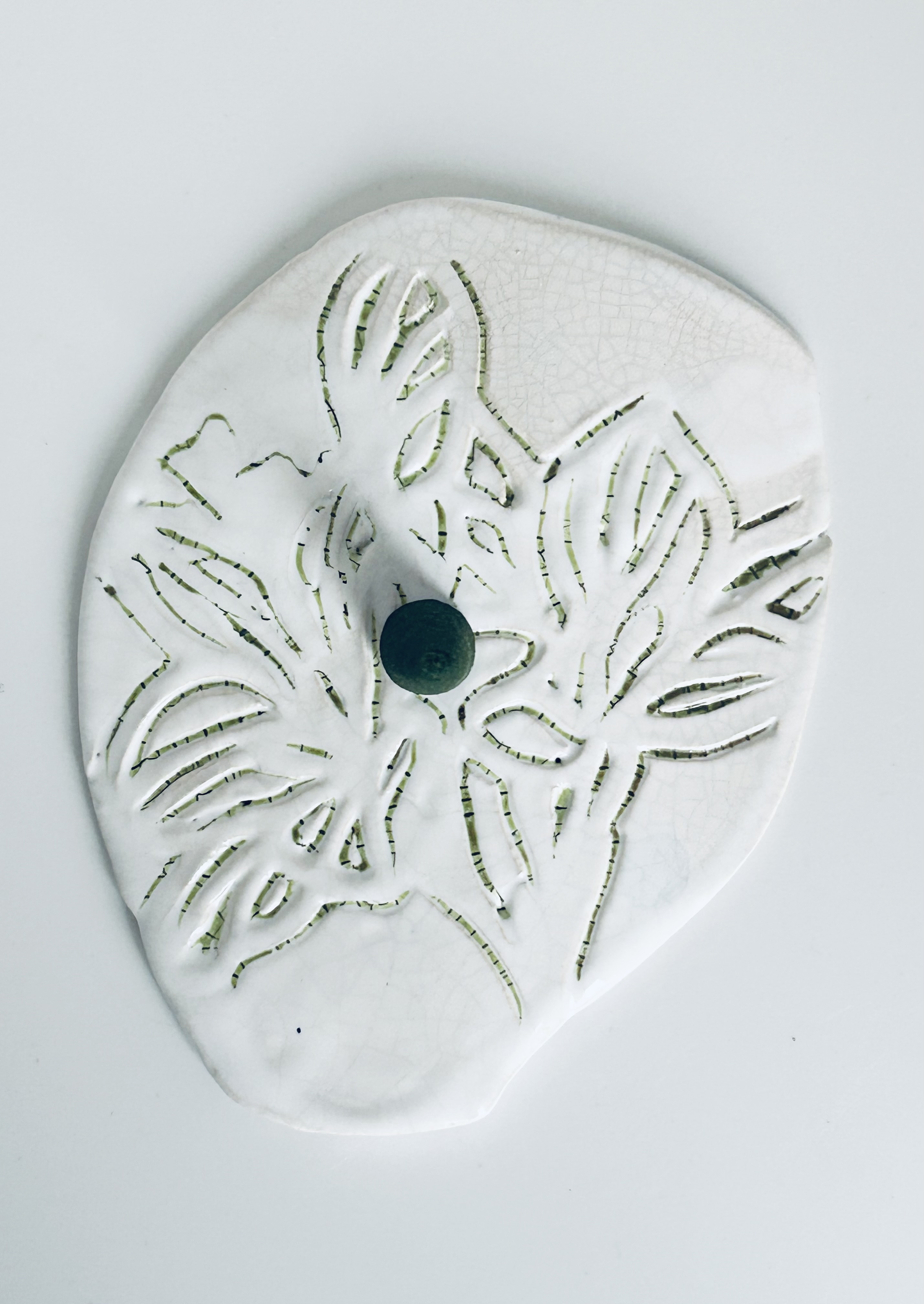 SUPPORT BOUGIE " esquisse végétale "