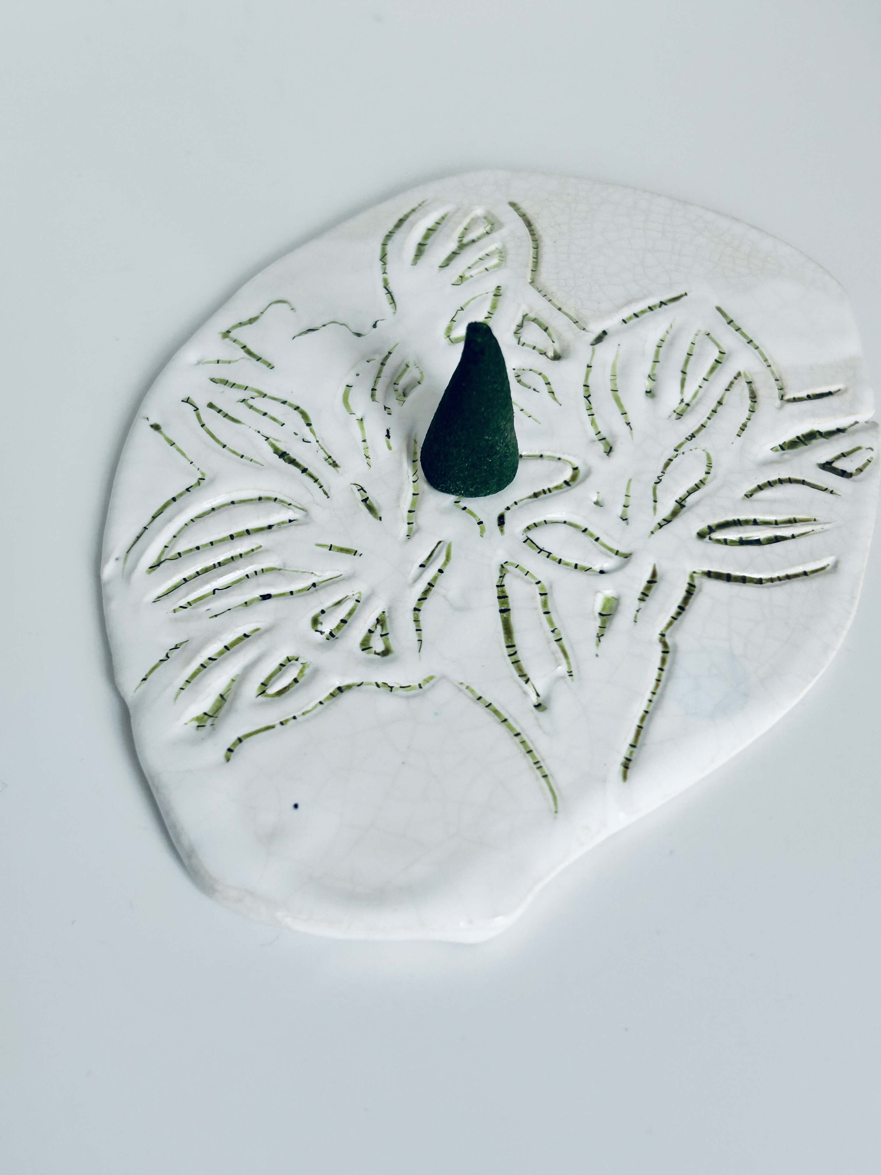 SUPPORT BOUGIE " esquisse végétale "