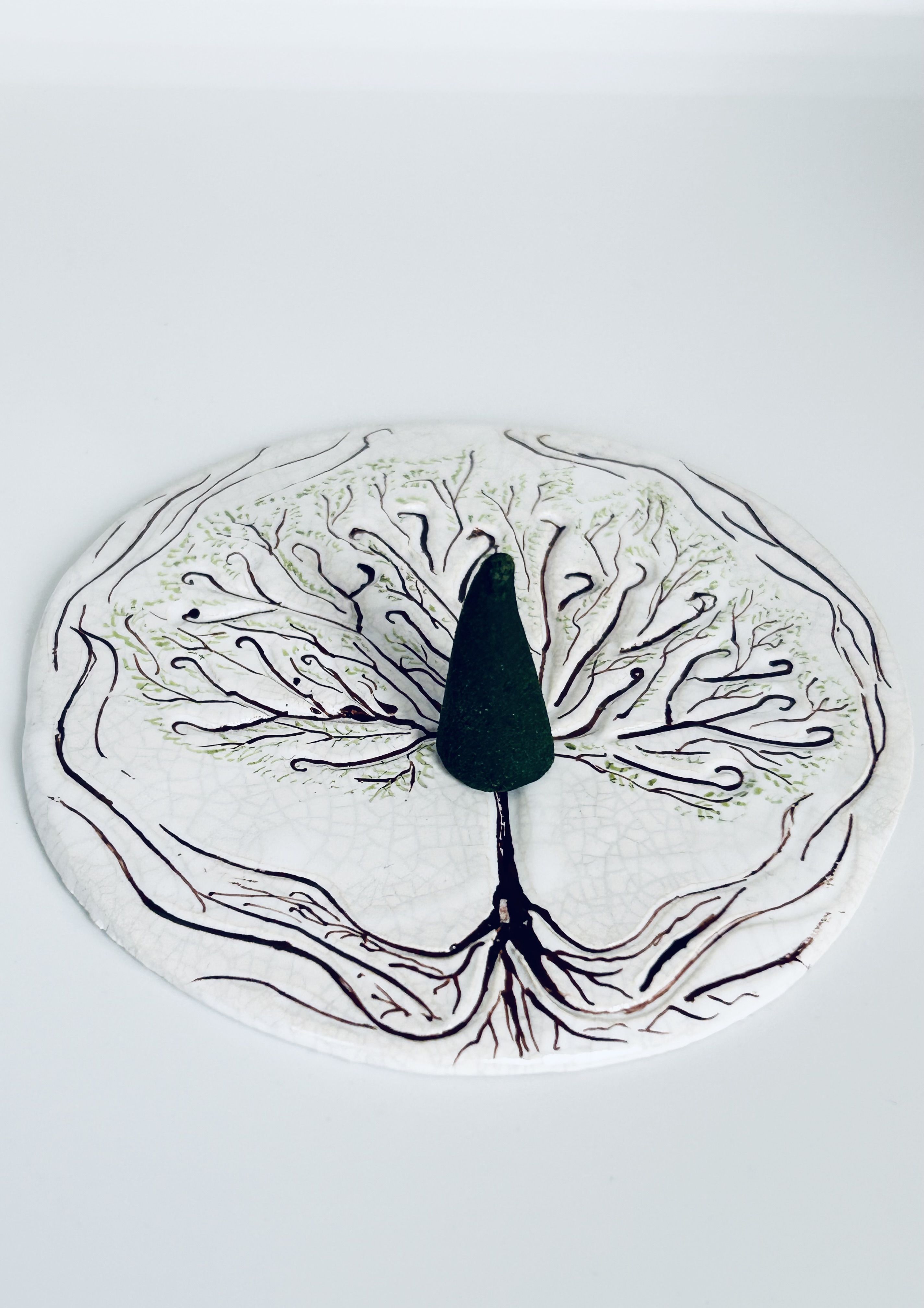 SUPPORT BOUGIE  "arbre de vie "