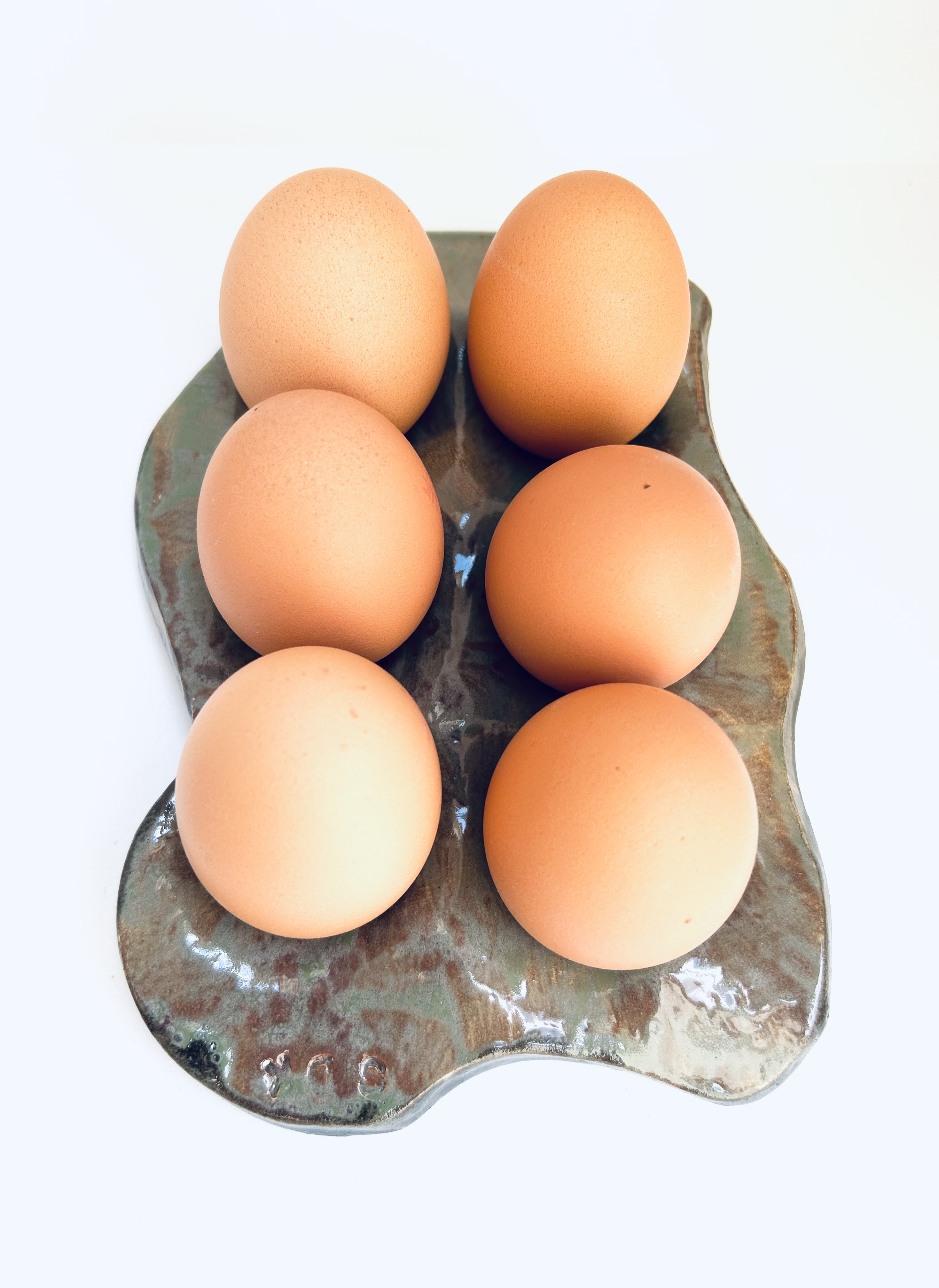 Support à œufs "entrelacs végétal"