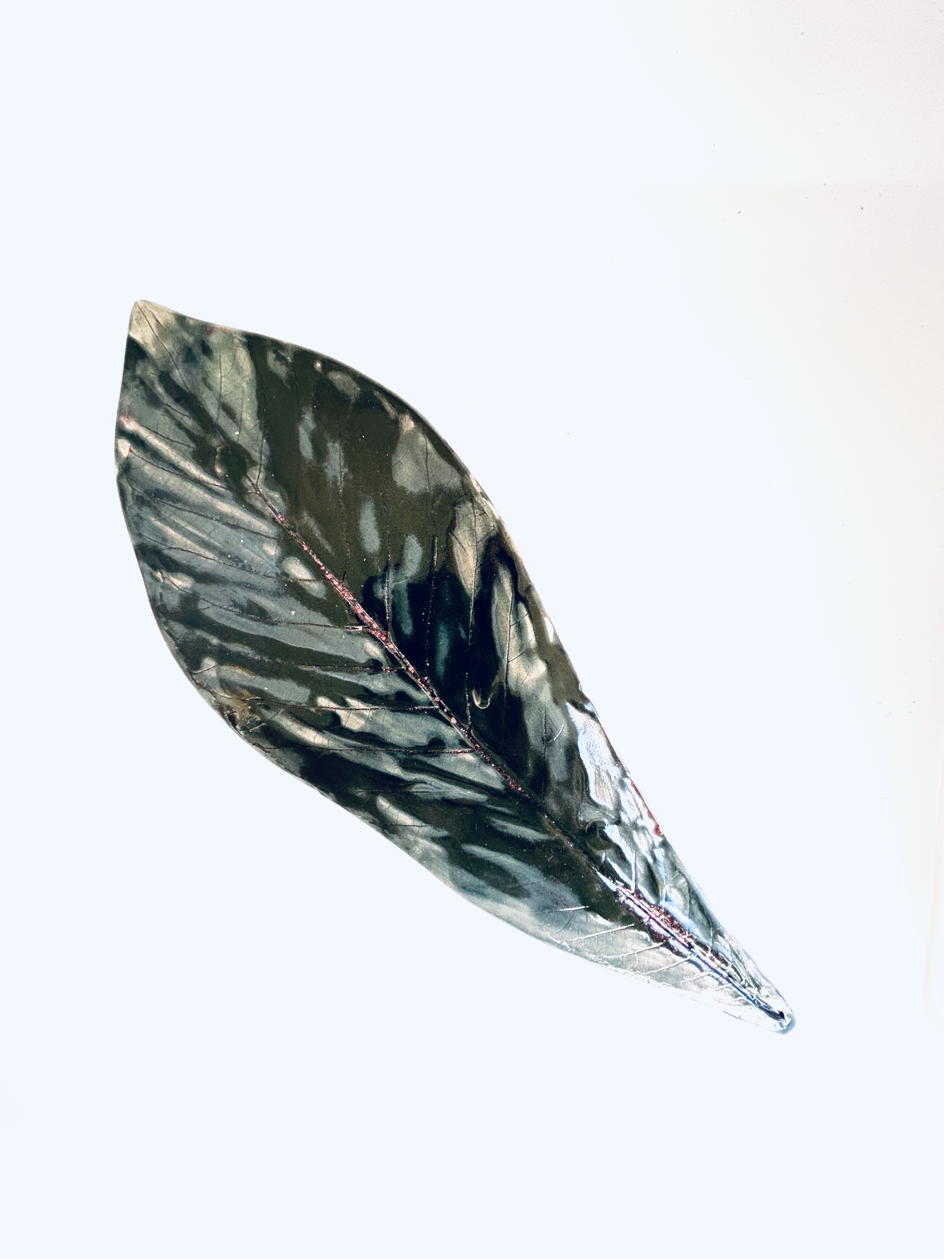 Repose cuillère "éclat de feuille"