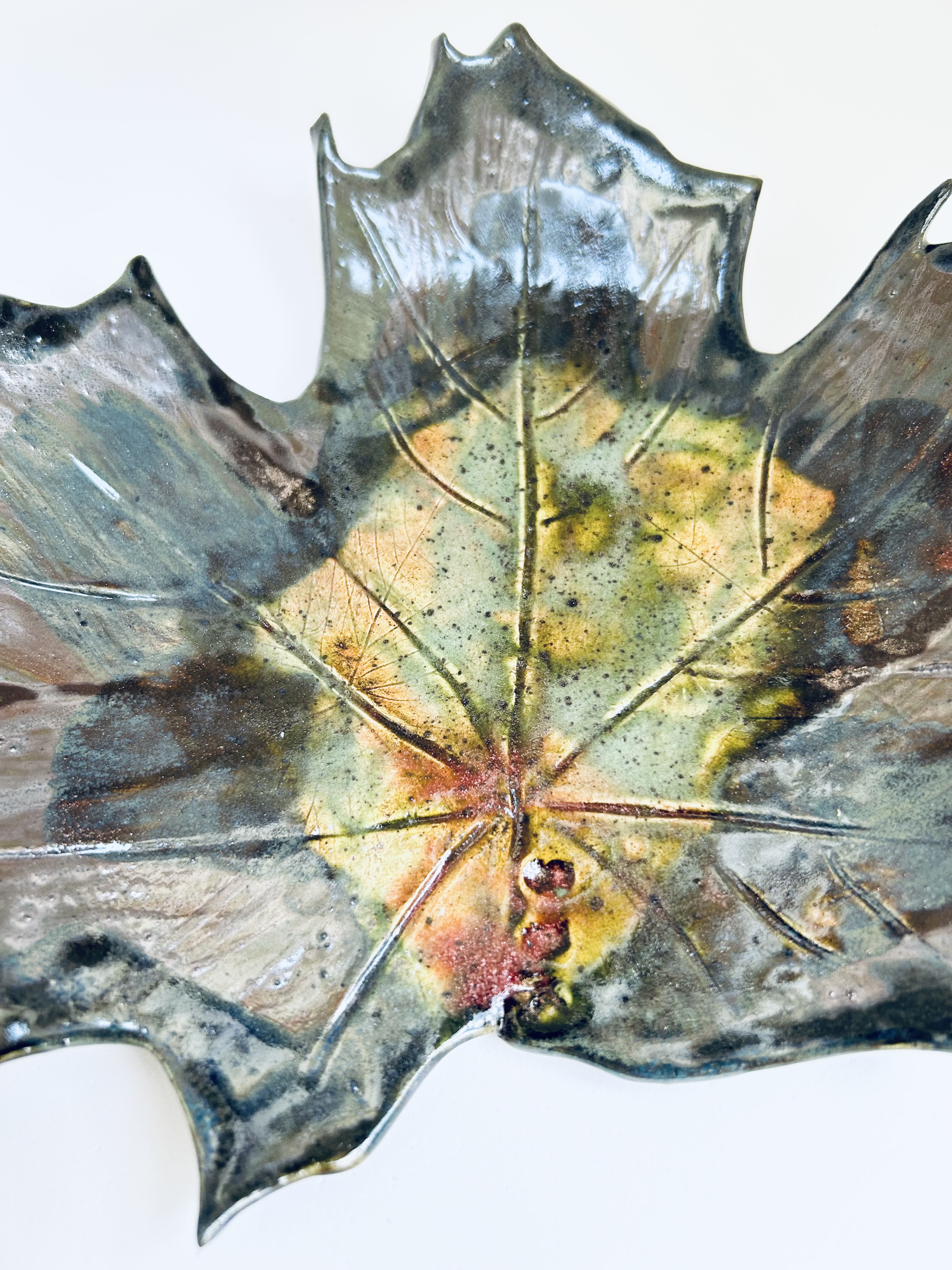 Repose cuillère "feuille d'automne"