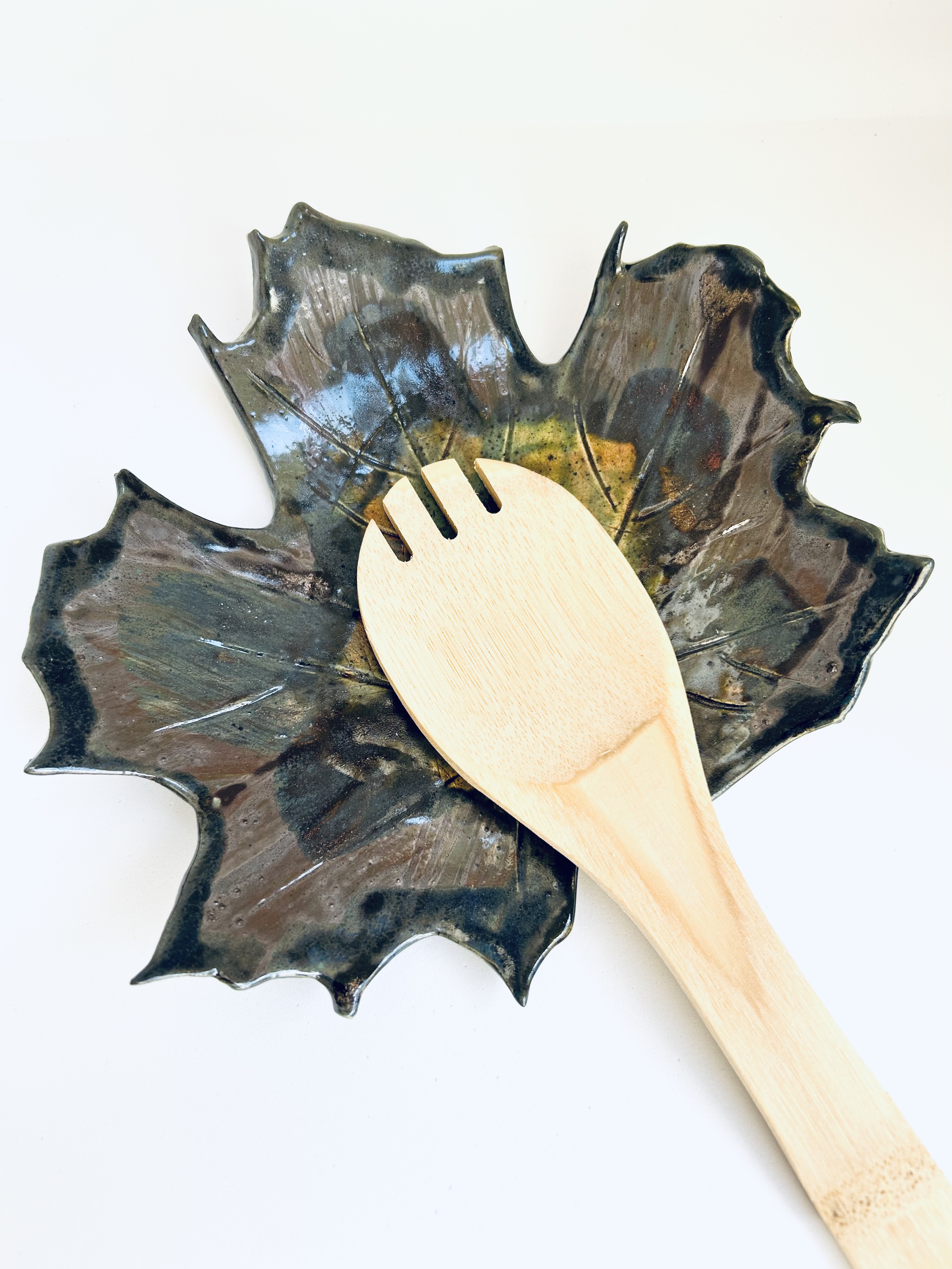 Repose cuillère "feuille d'automne"