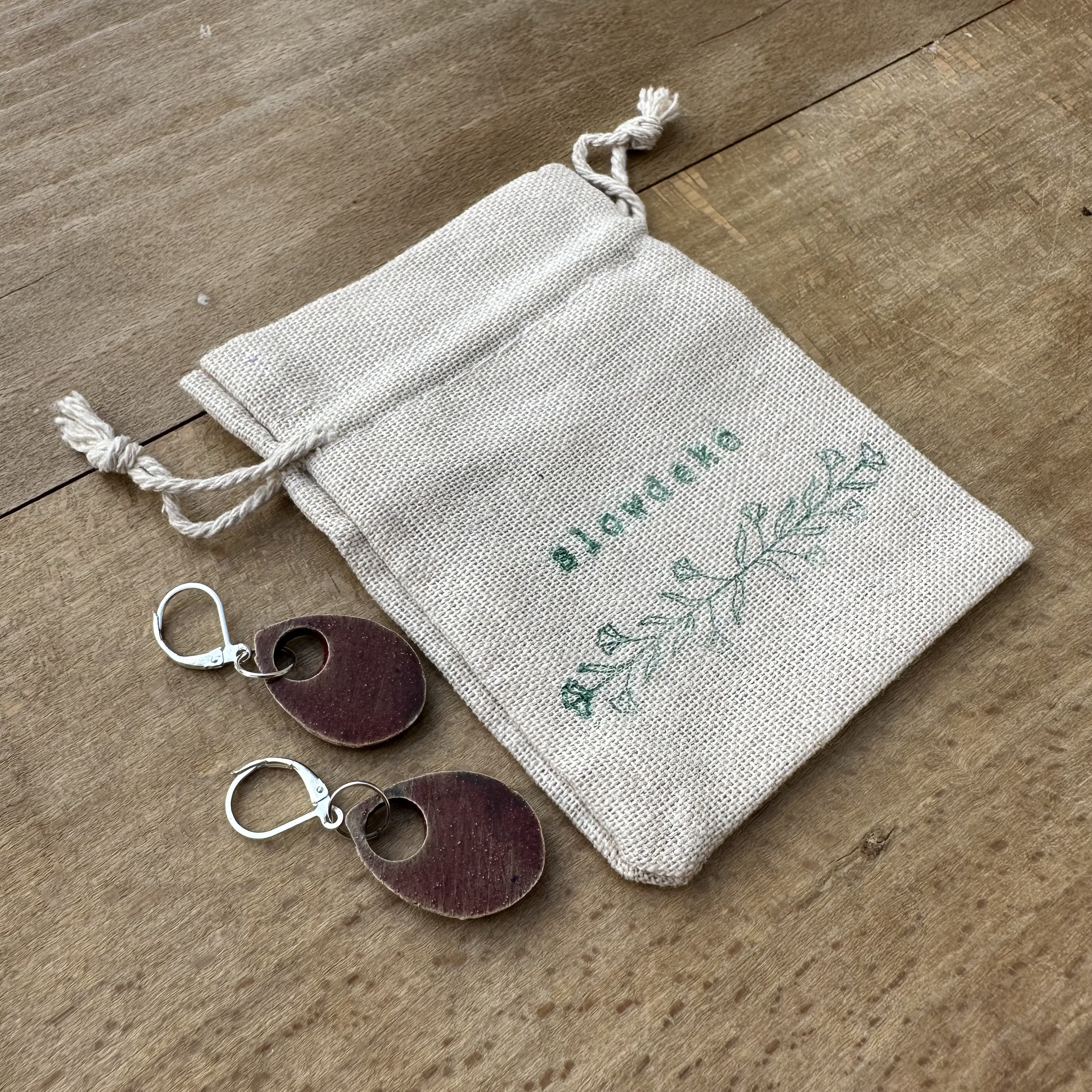 Boucles d'oreilles "terre rouge"