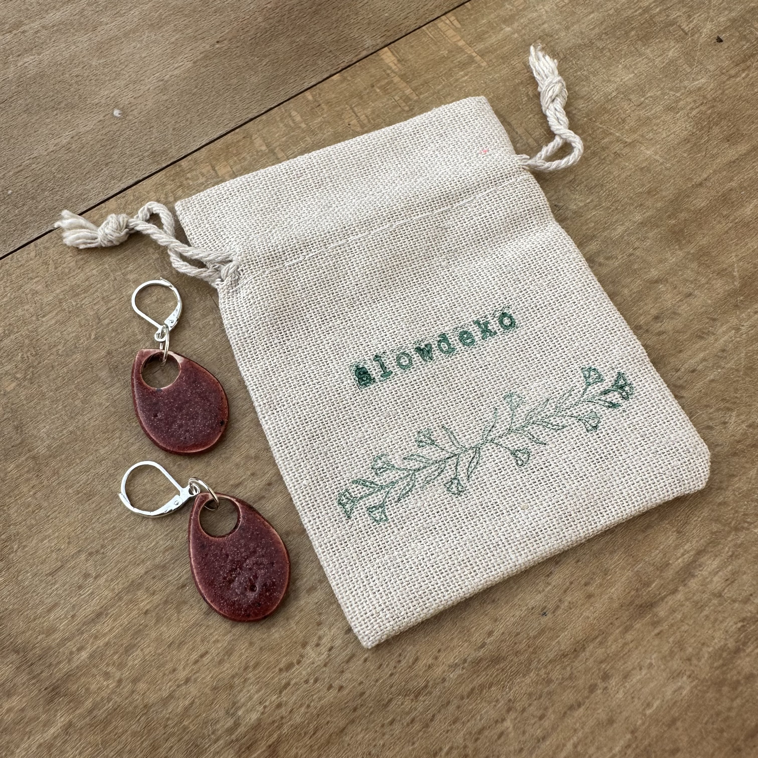 Boucles d'oreilles "grenadine"