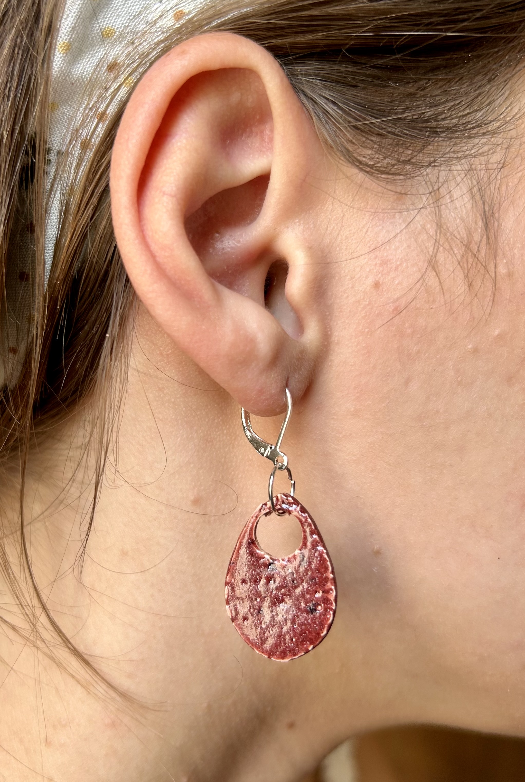 Boucles d'oreilles "grenadine"