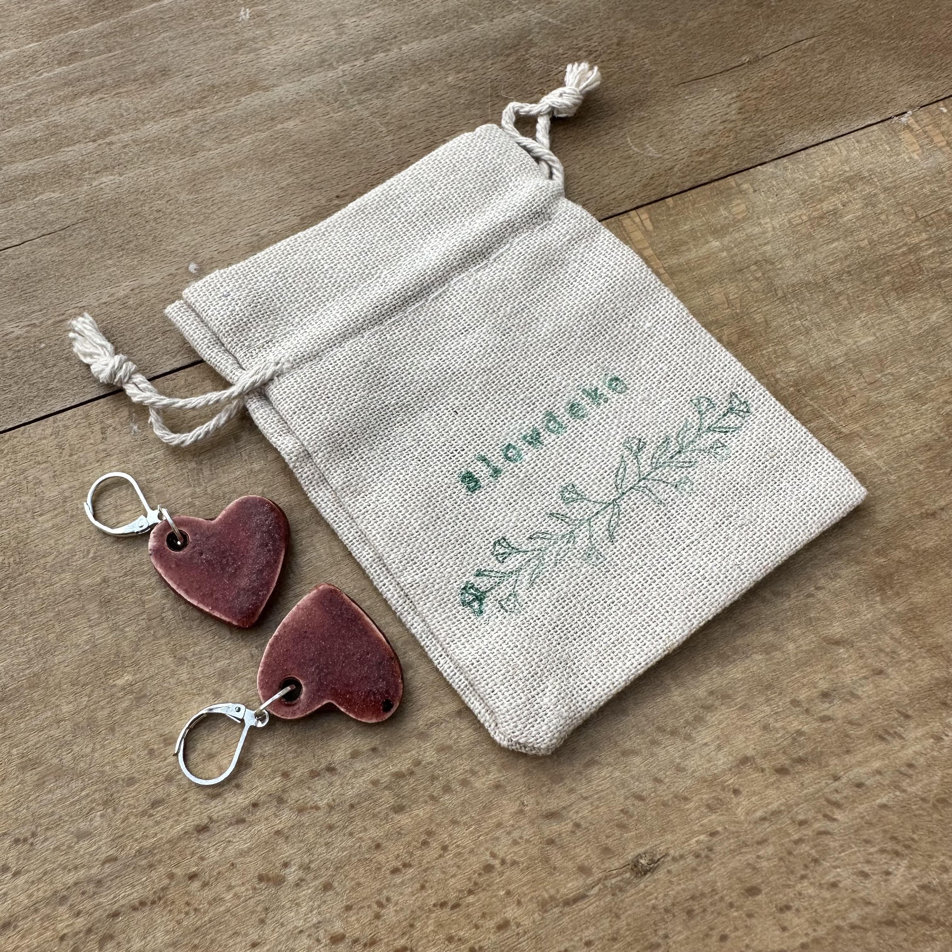 Boucles d'oreilles "fraise des bois"
