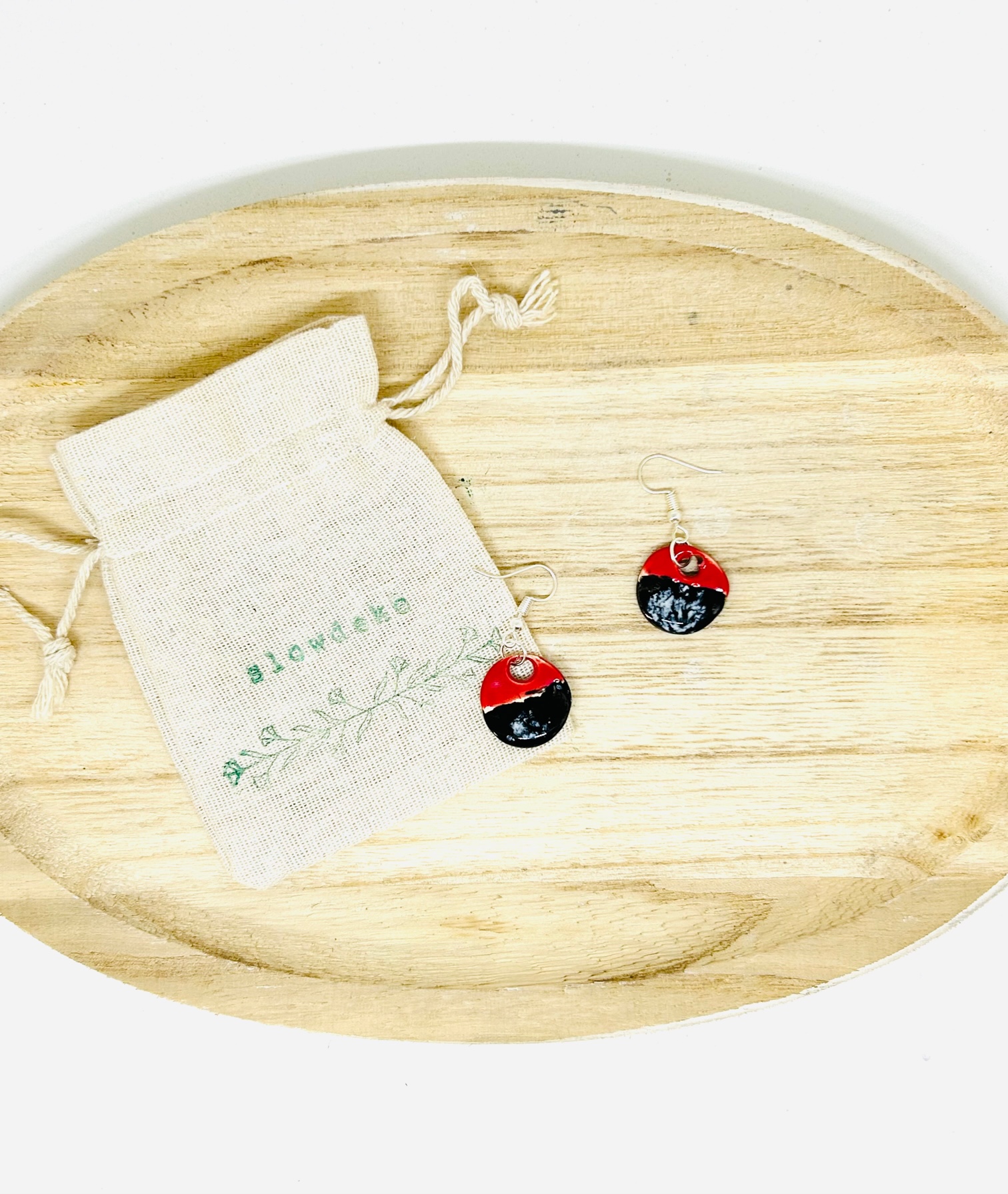 Boucles d'oreilles "nuée ardente"