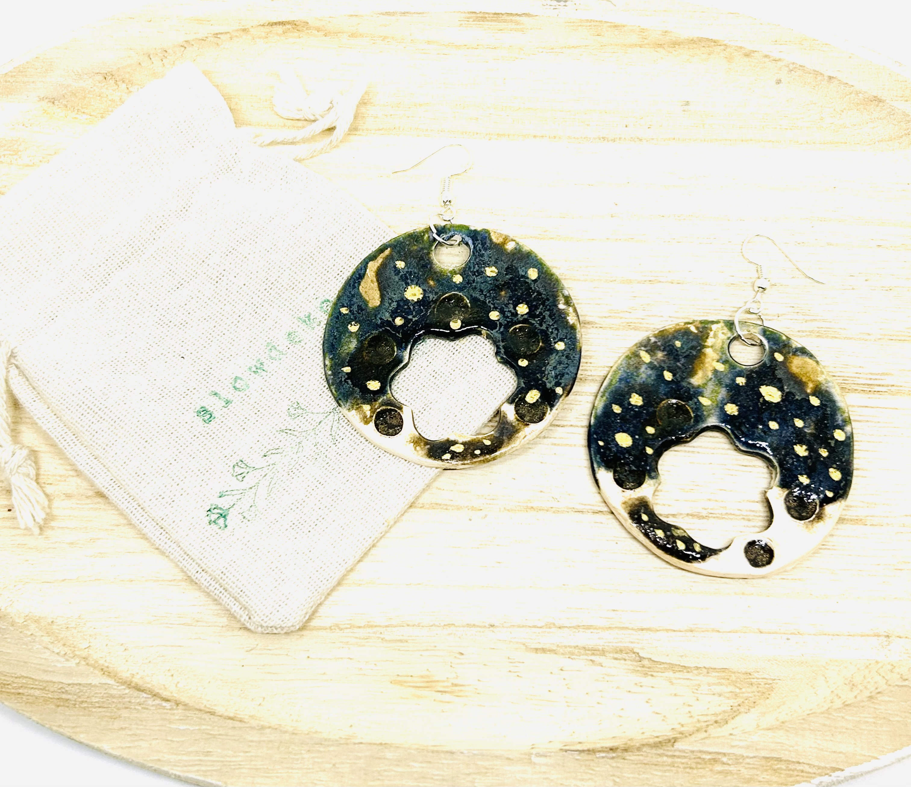 Boucles d'oreilles "galaxie"