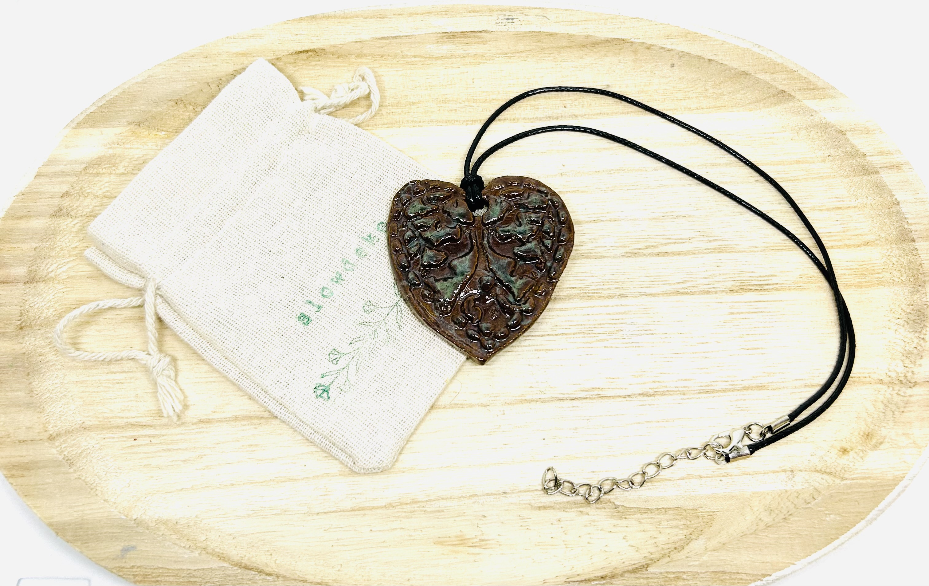 Collier "cœur baroque"