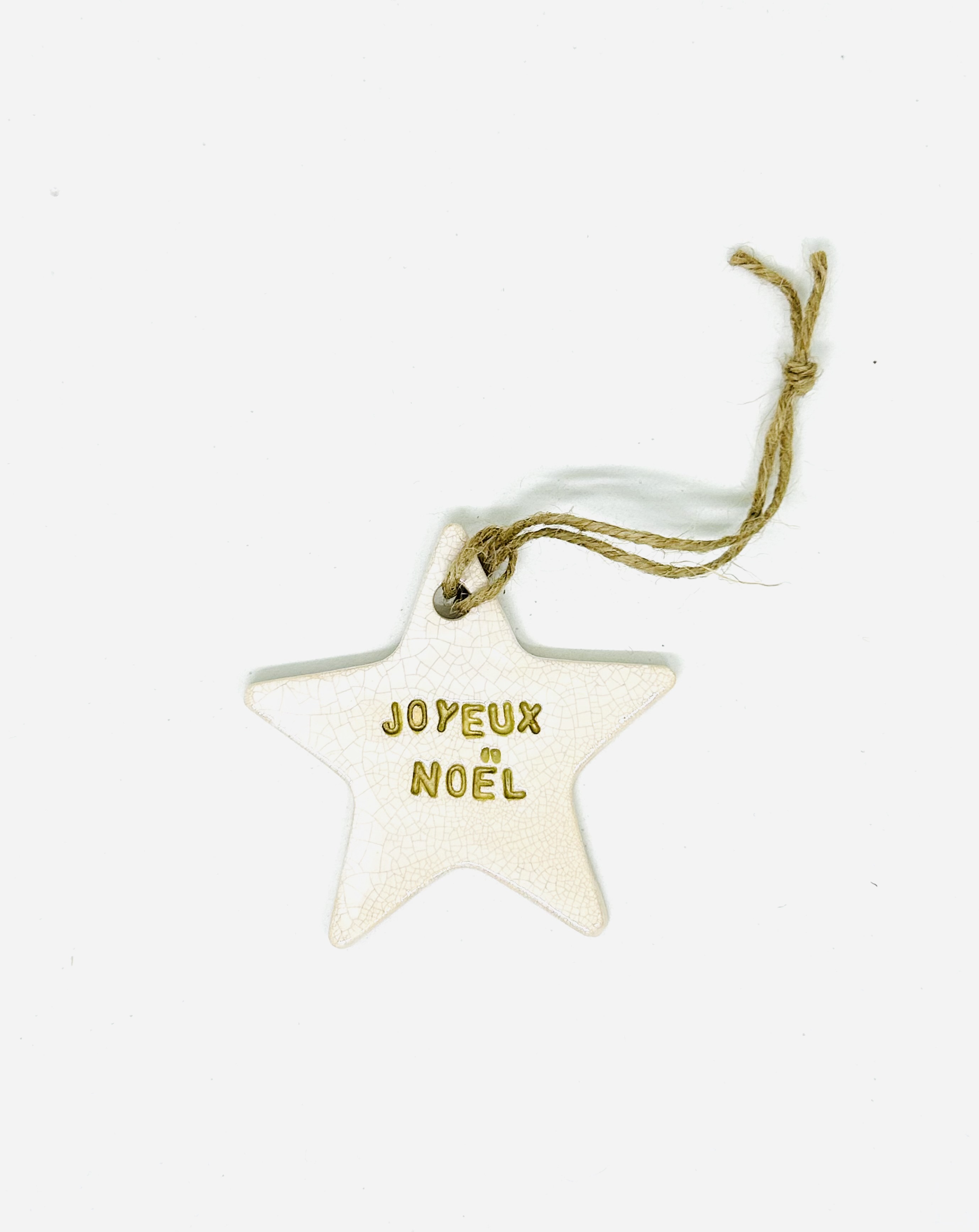 Etoile joyeux Noël or