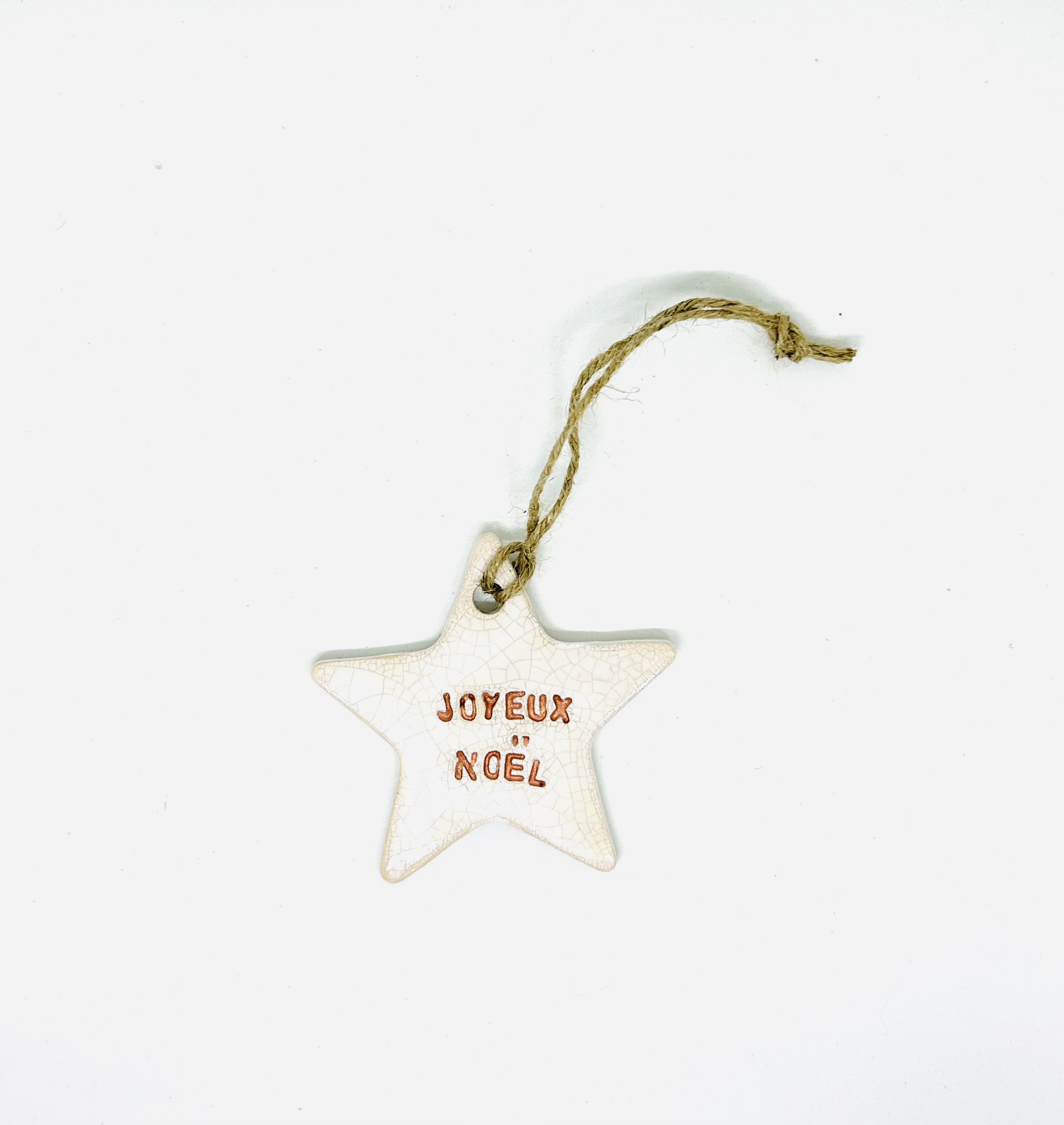 Etoile joyeux Noël cuivre
