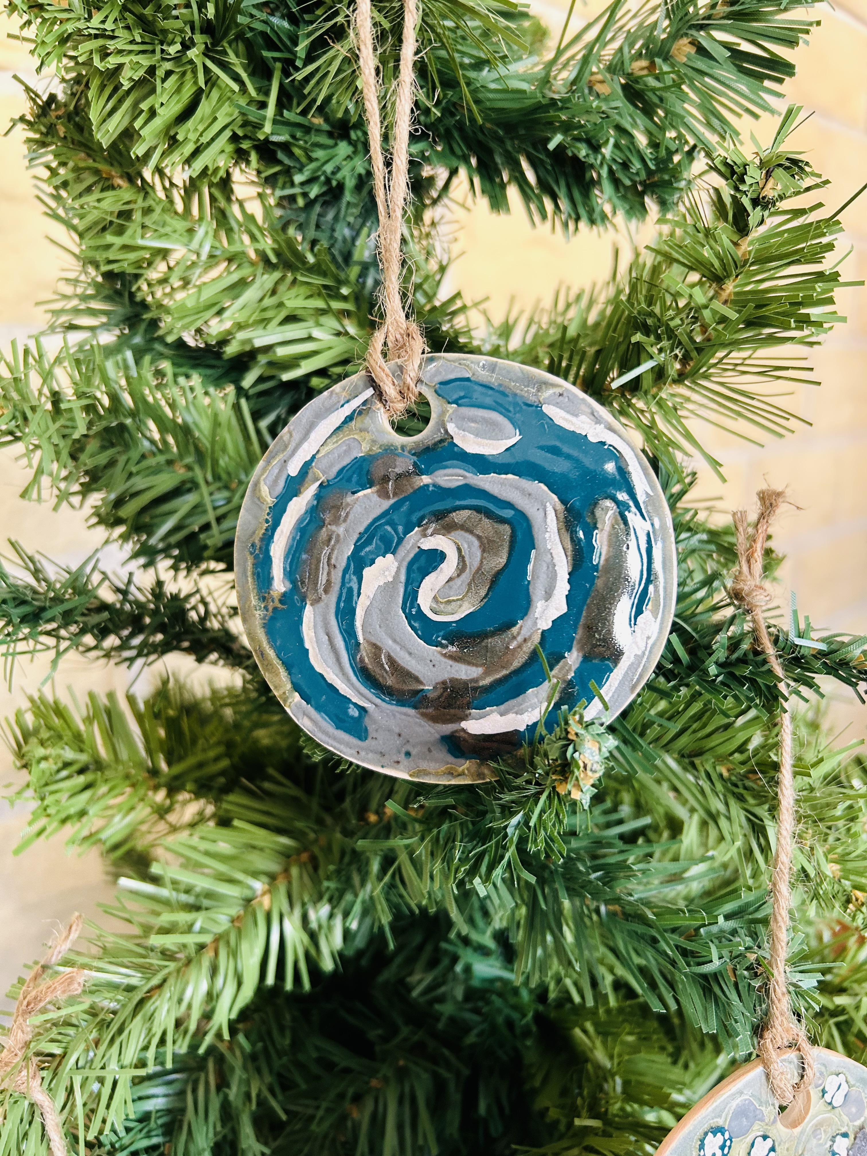 Lot 3 boules argent et vert