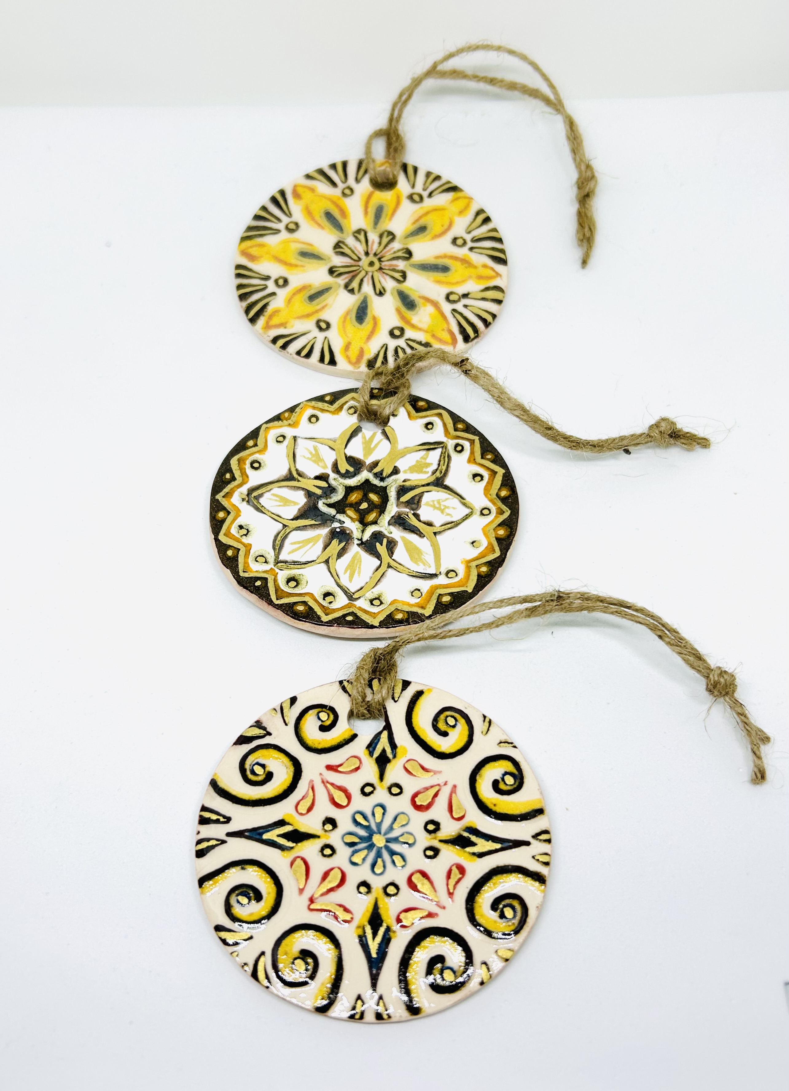 Lot 3 boules mandala
