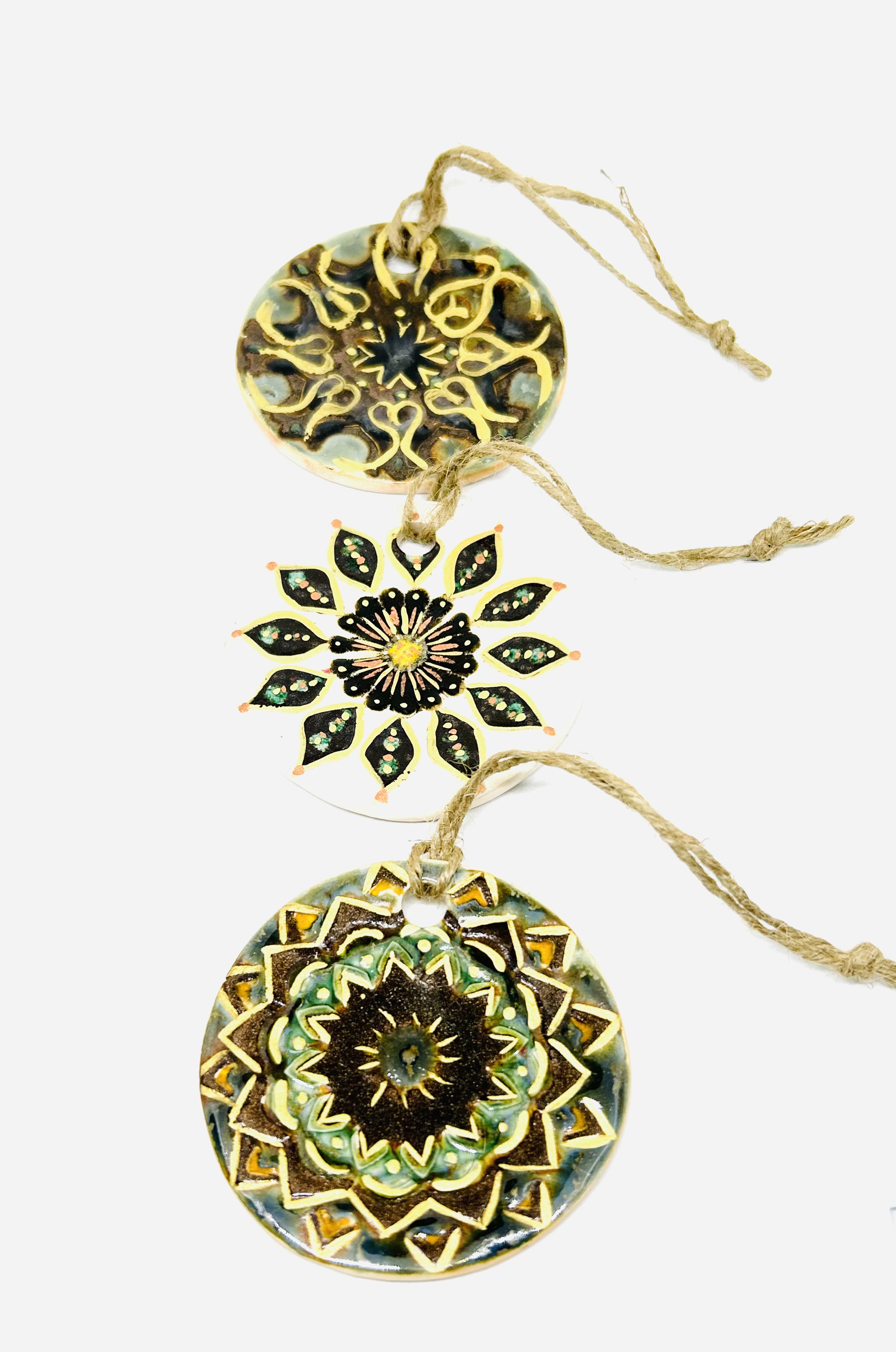 Lot 3 boules mandala