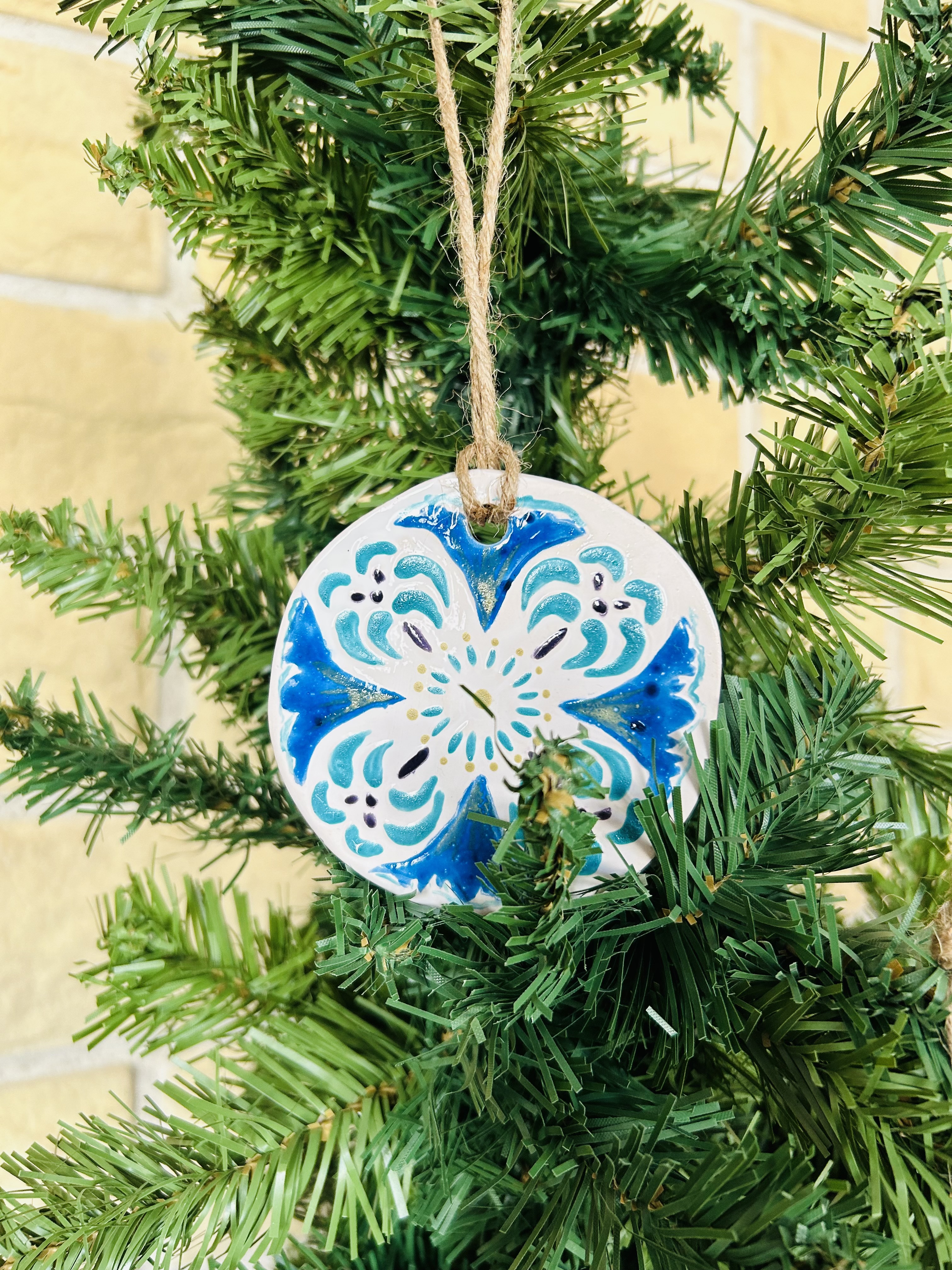 Lot 3 boules floral