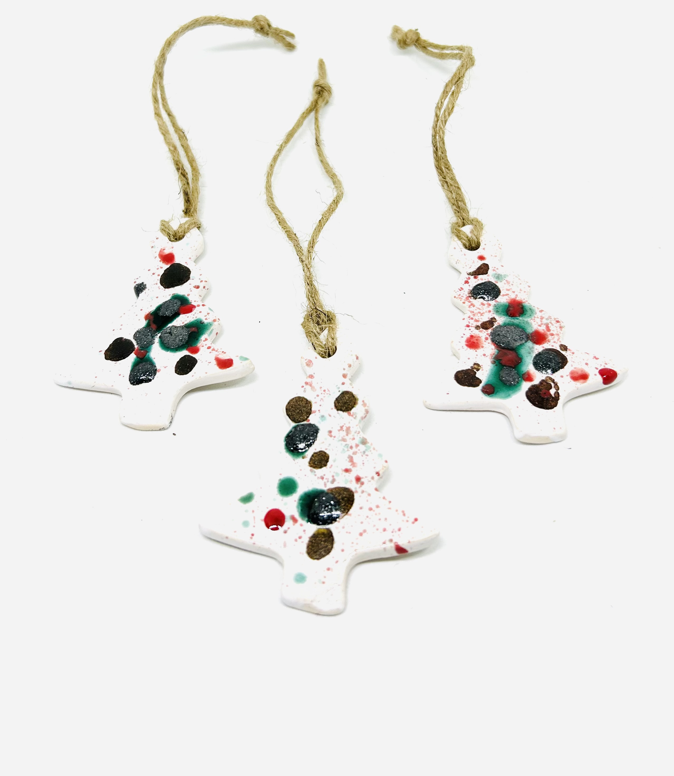 Lot 3 sapins festifs