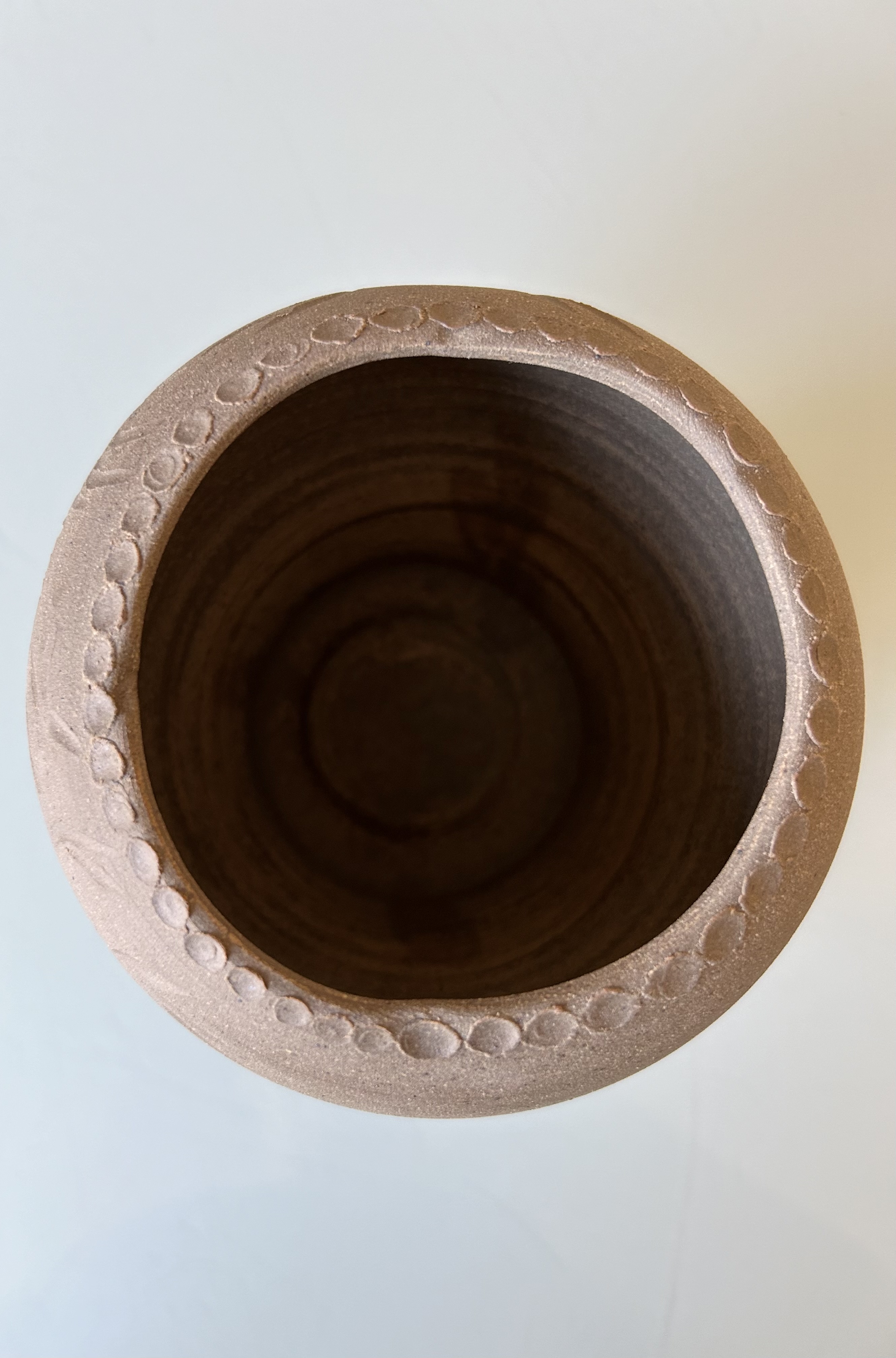 Vase en grès naturel