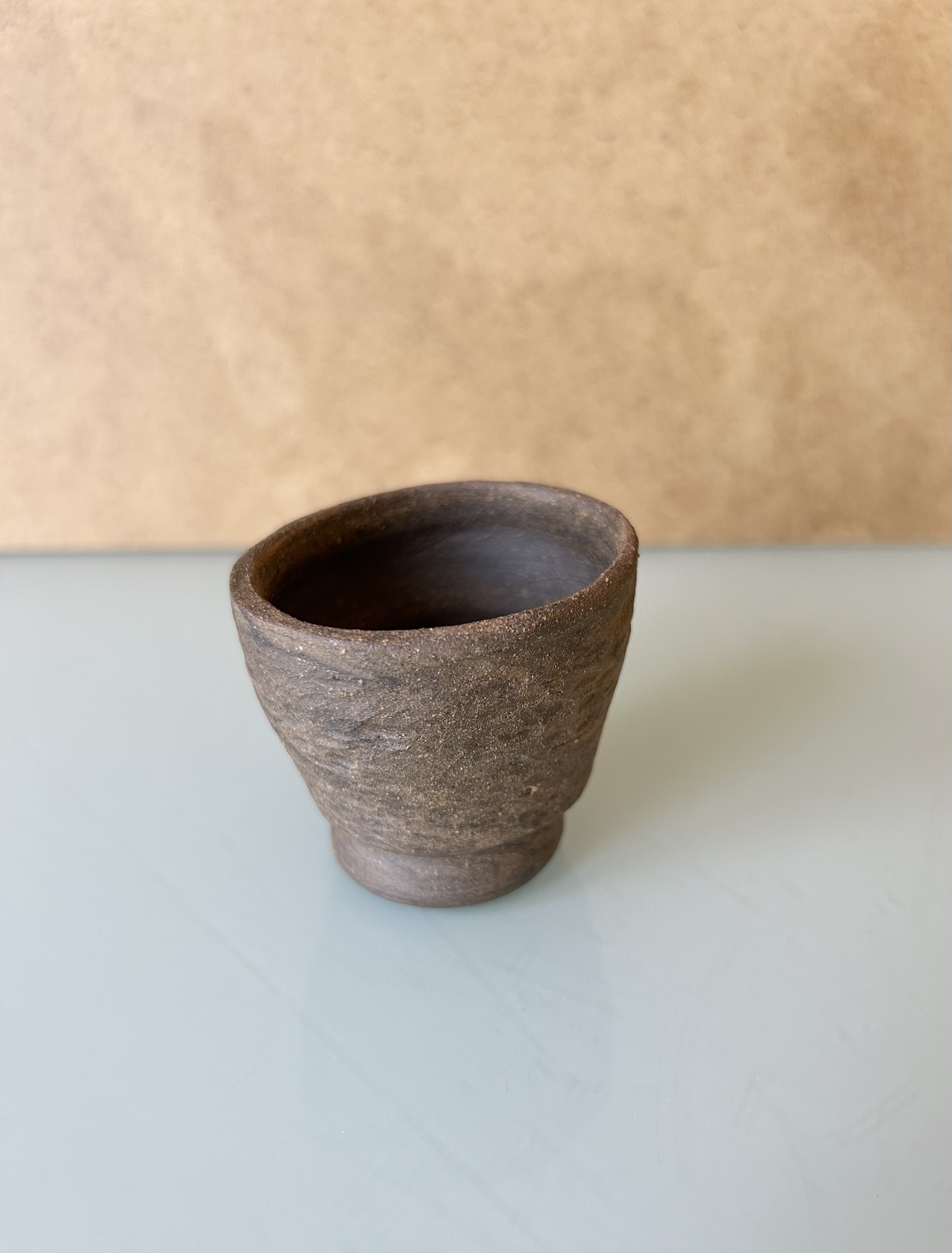 Petit contenant en grès naturel 