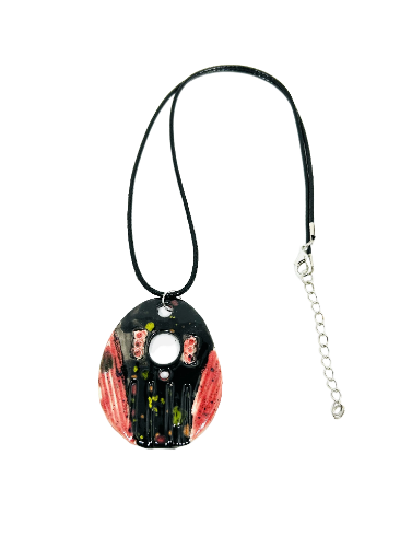 Collier "rouge et noir"