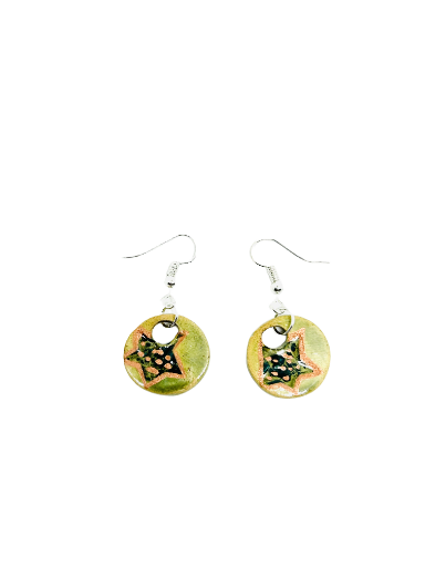 Boucles d'oreilles "étoile cuivrée"