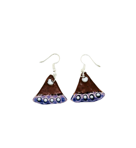 Boucles d'oreilles "falaise de granit"