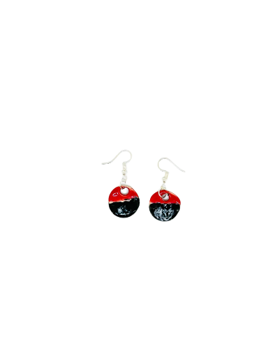 Boucles d'oreilles "nuée ardente"