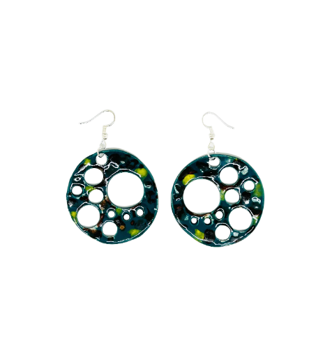 Boucles d'oreilles "bulles sous-marines"