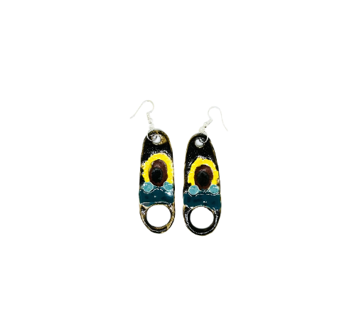 Boucles d'oreilles "tournesol"