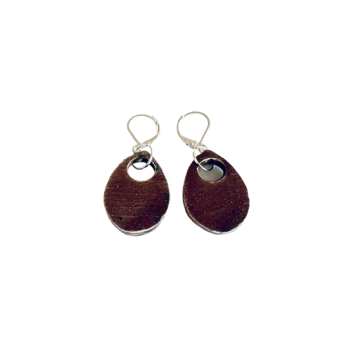 Boucles d'oreilles "terre rouge"