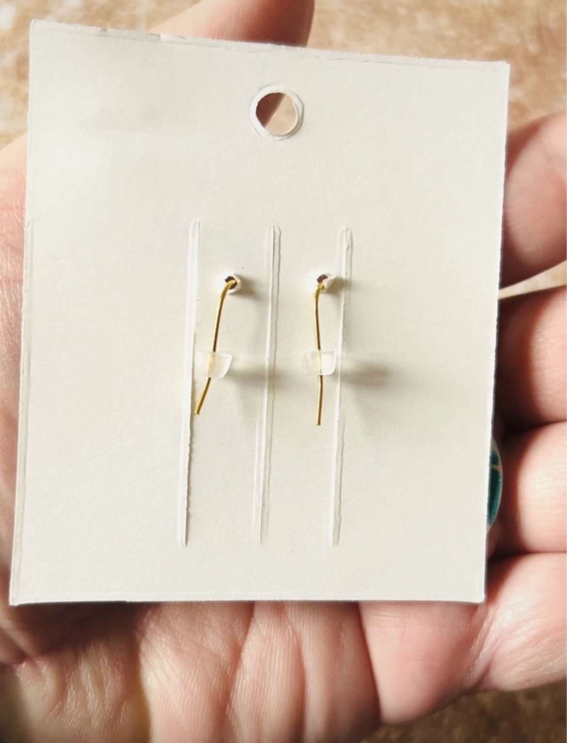 Boucles d'oreilles pendantes " aqua glow"