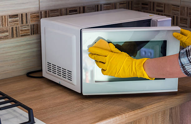 Microwave cleaning